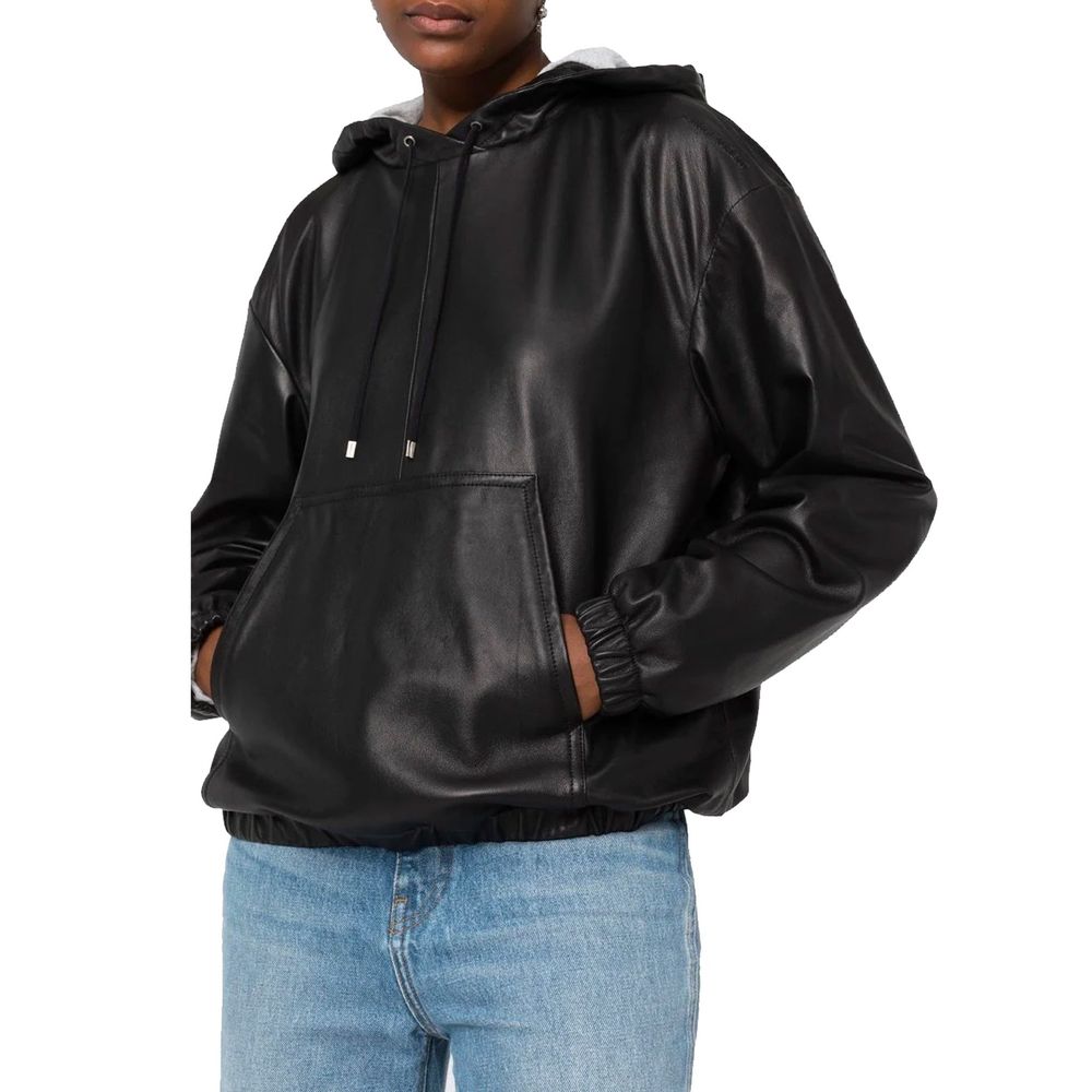 Saint Laurent Black Leather Tank Tops - Image 2