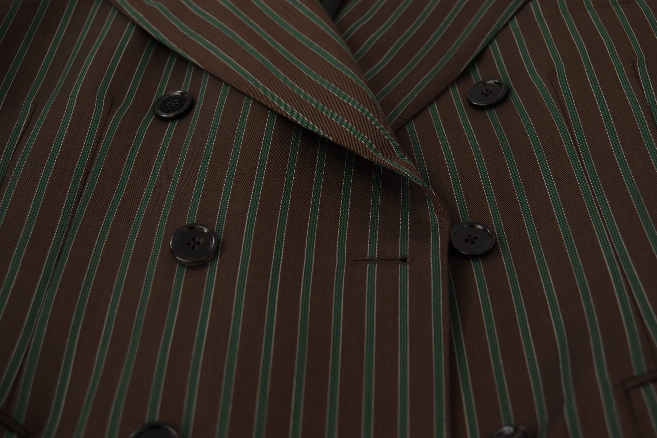 Dolce & Gabbana Multicolor Stripes Double Breasted Blazer - Image 7