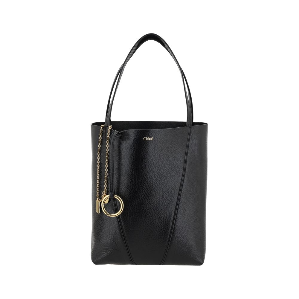 ChloƩ Black Calf Leather Bos Taurus Shoulder Bag