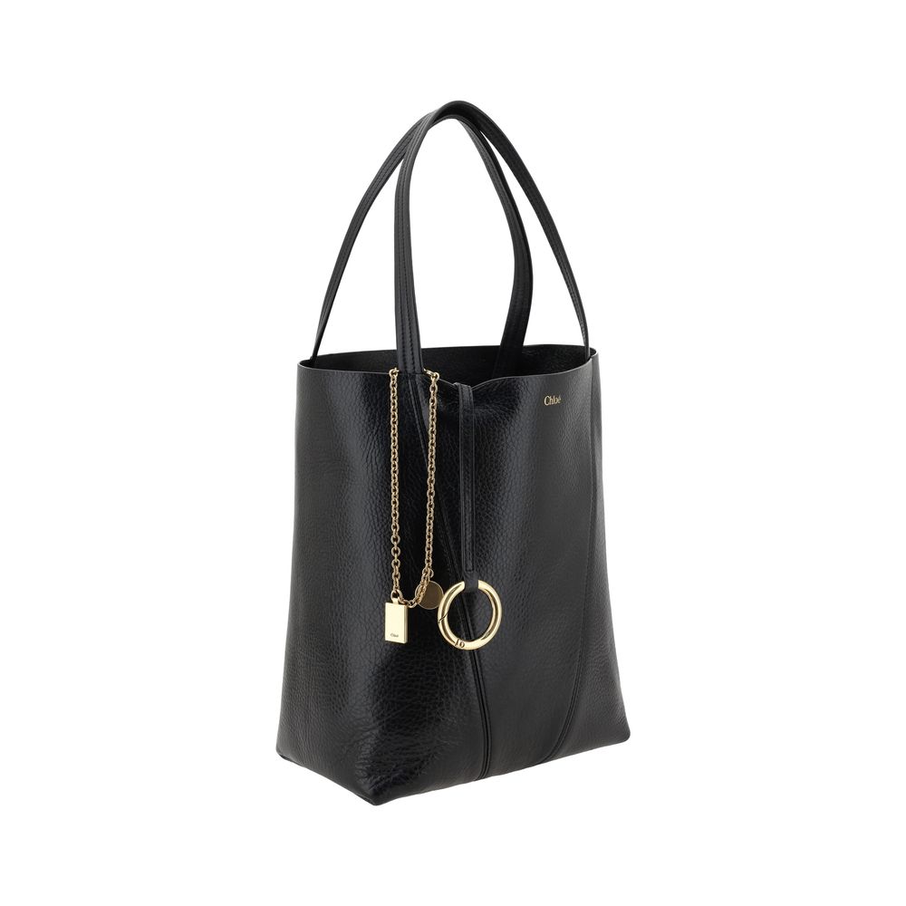 ChloƩ Black Calf Leather Bos Taurus Shoulder Bag - Image 2