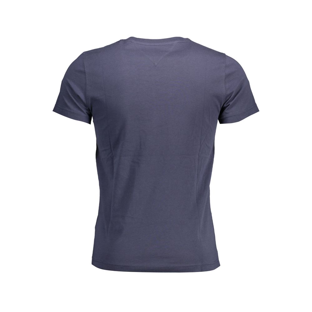 Tommy Hilfiger Blue Organic Cotton Men T-Shirt - Image 2