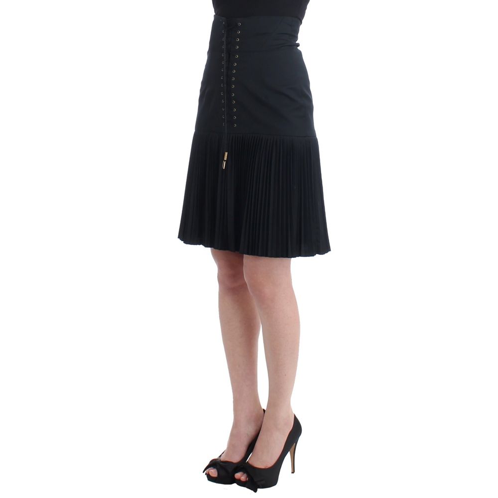 Roberto Cavalli Black Wool Mini Skirt - Image 2