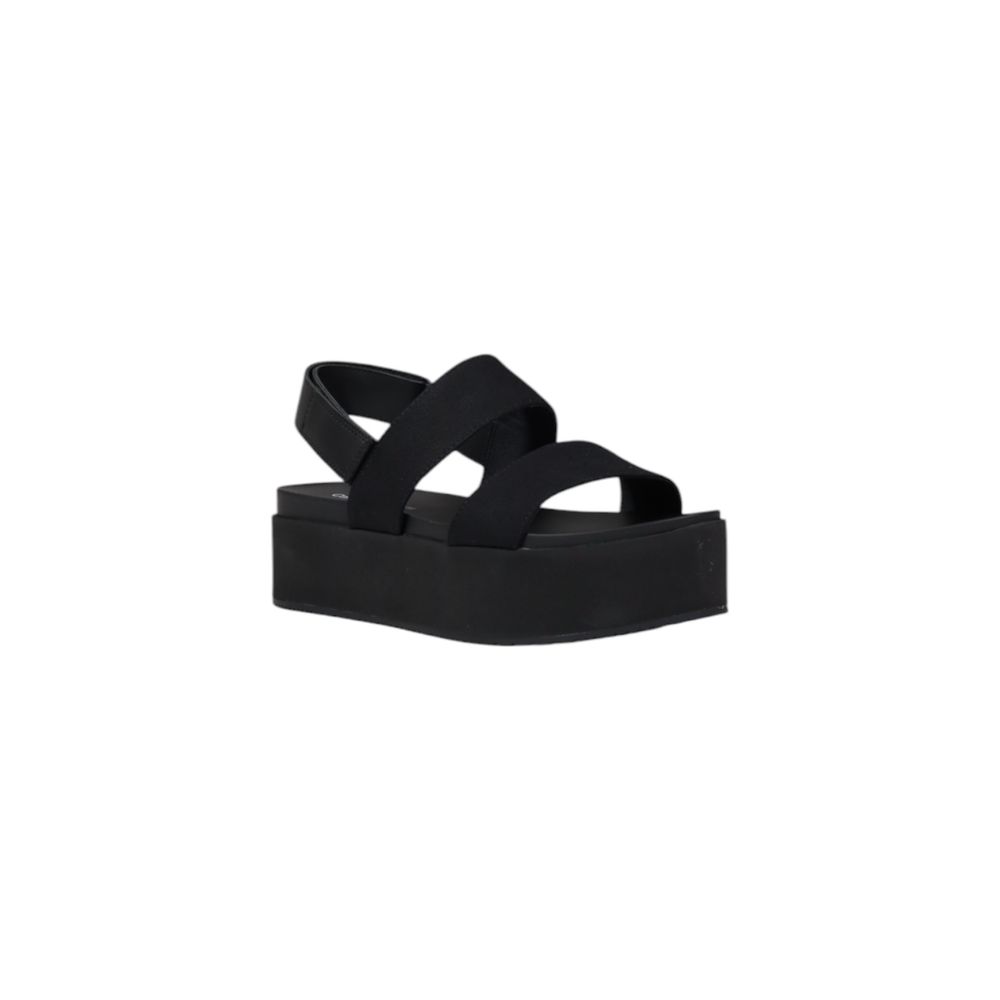 Calvin Klein Jeans Black Organic Cotton Platform Sandals - Image 2