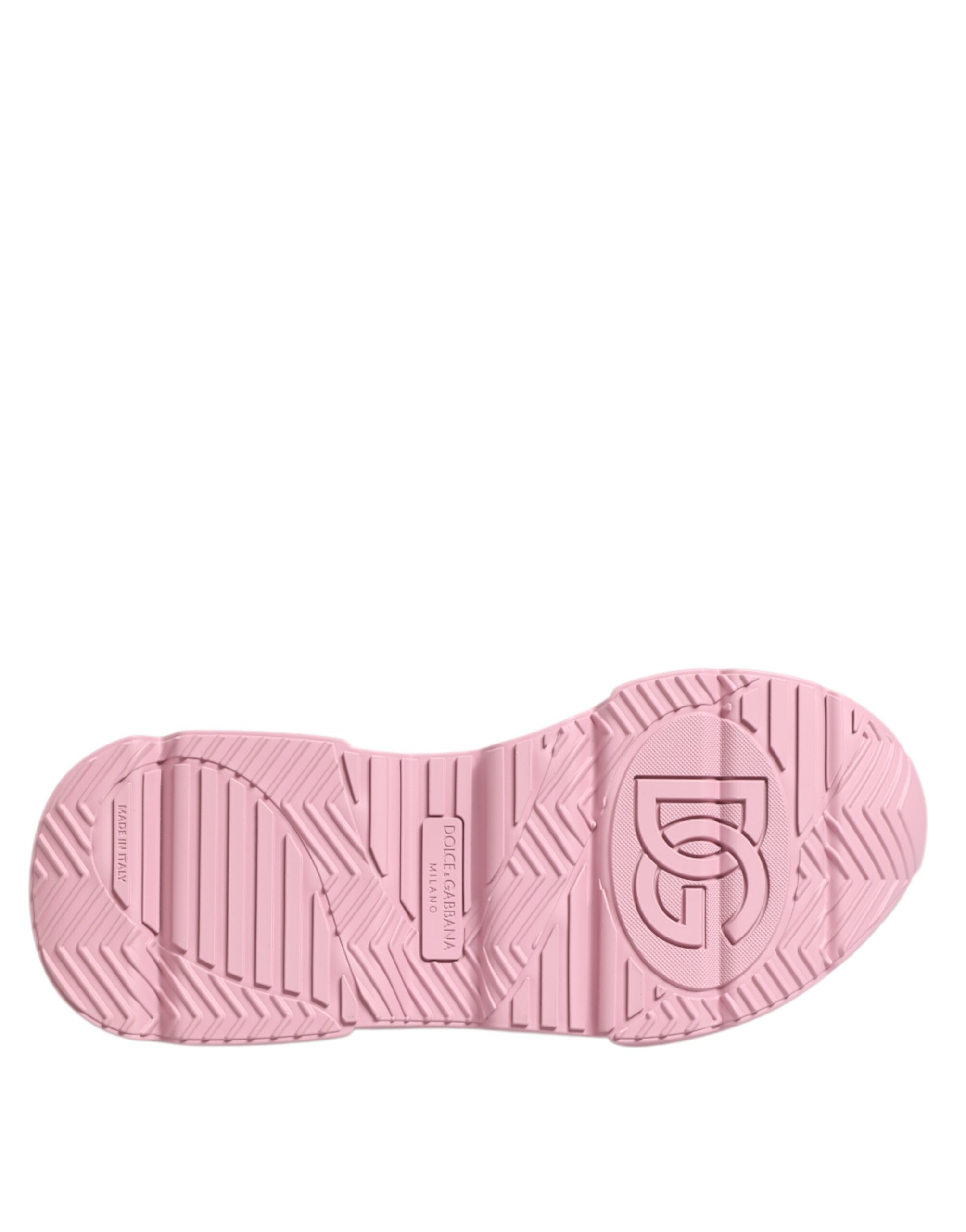 Dolce & Gabbana Pink Leather Daymaster Low Top Sneakers Shoes - Image 8