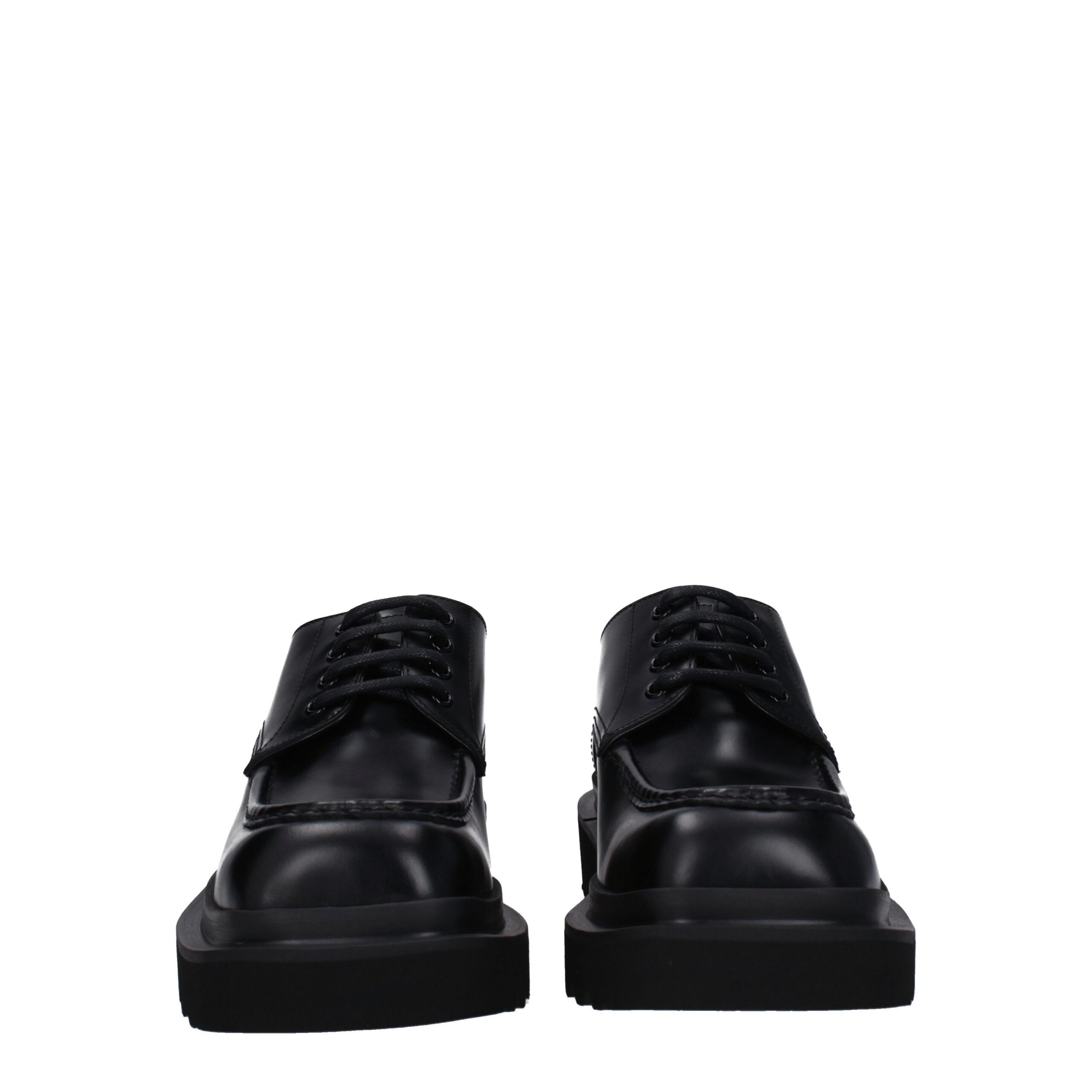 Dolce & Gabbana Black Leather Oxfords And Derbies - Image 3