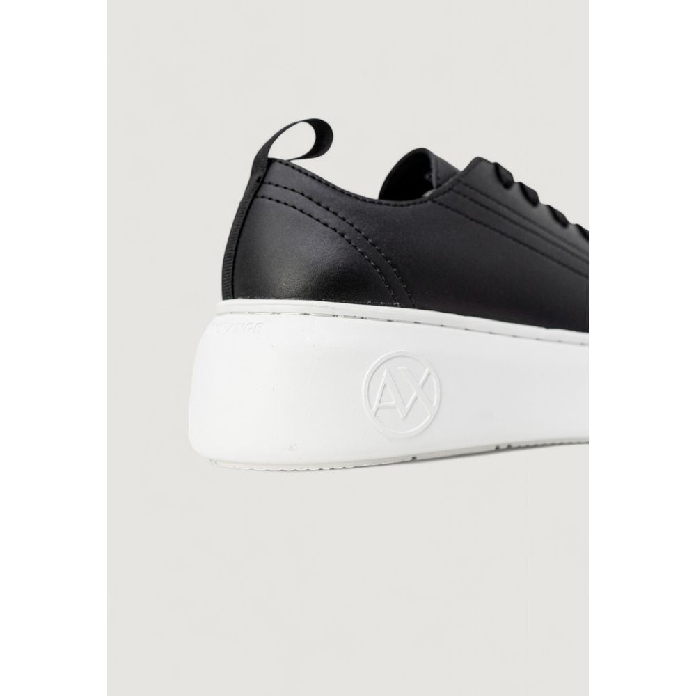 Armani Exchange Black Artificial Leather Low Top Sneakers - Image 3