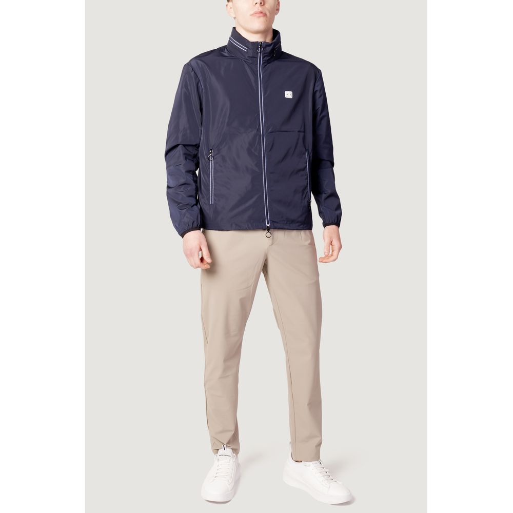 Armani Exchange Blue Polyester Shell Jacket - Image 3