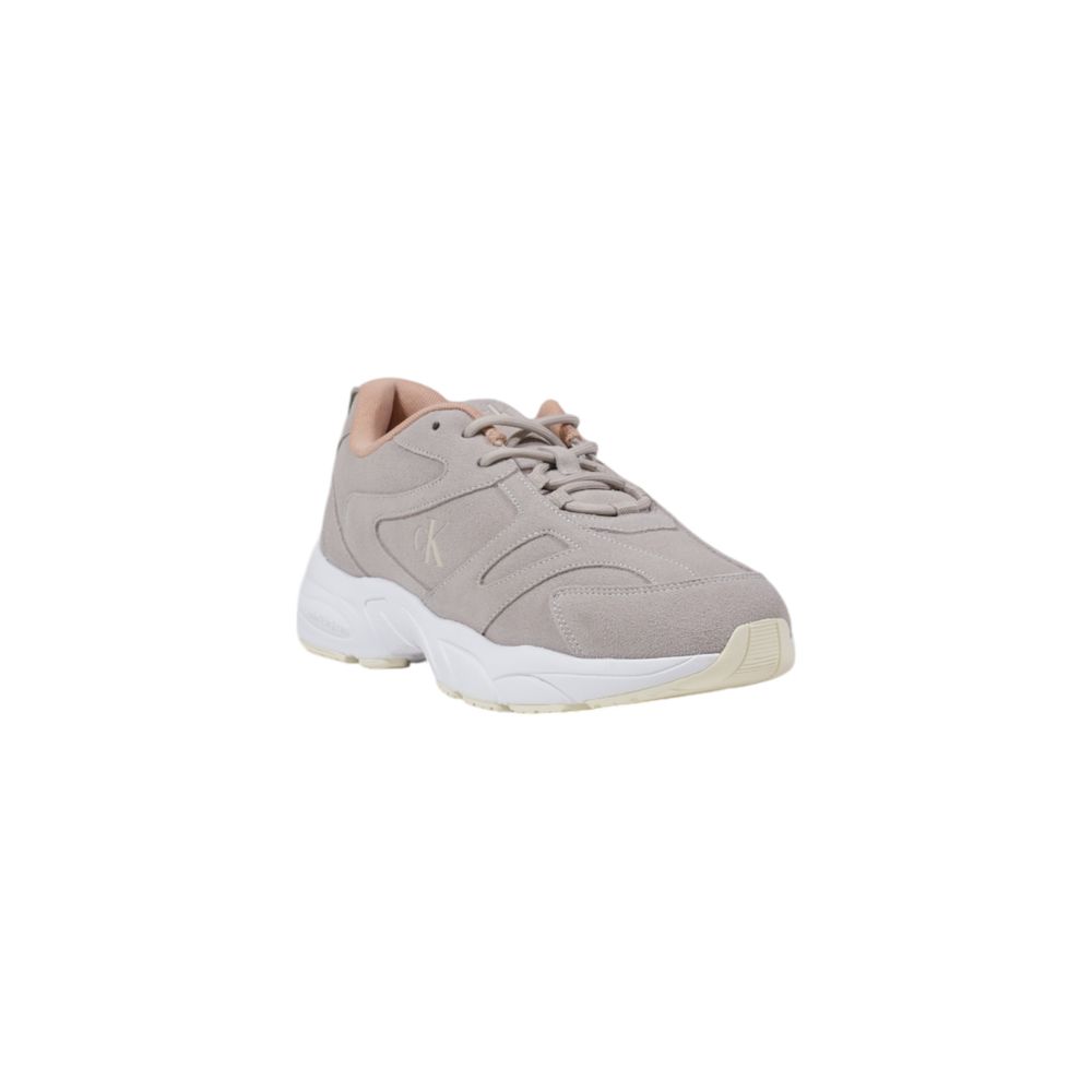 Calvin Klein Jeans Gray Artificial Leather Athletic Sneakers - Image 2