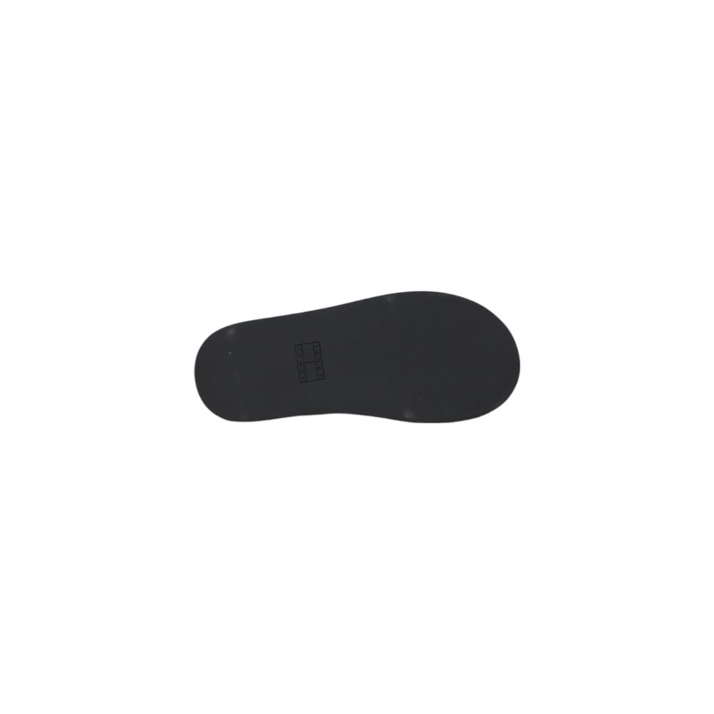 Tommy Hilfiger Jeans Black Leather Platform Sandals - Image 5