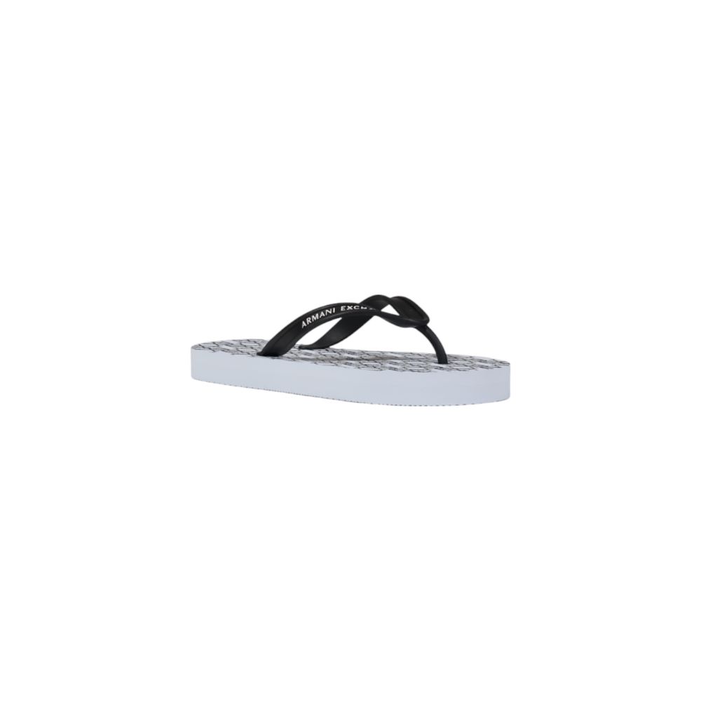 Armani Exchange White Rubber Flip-Flop Sandals - Image 2