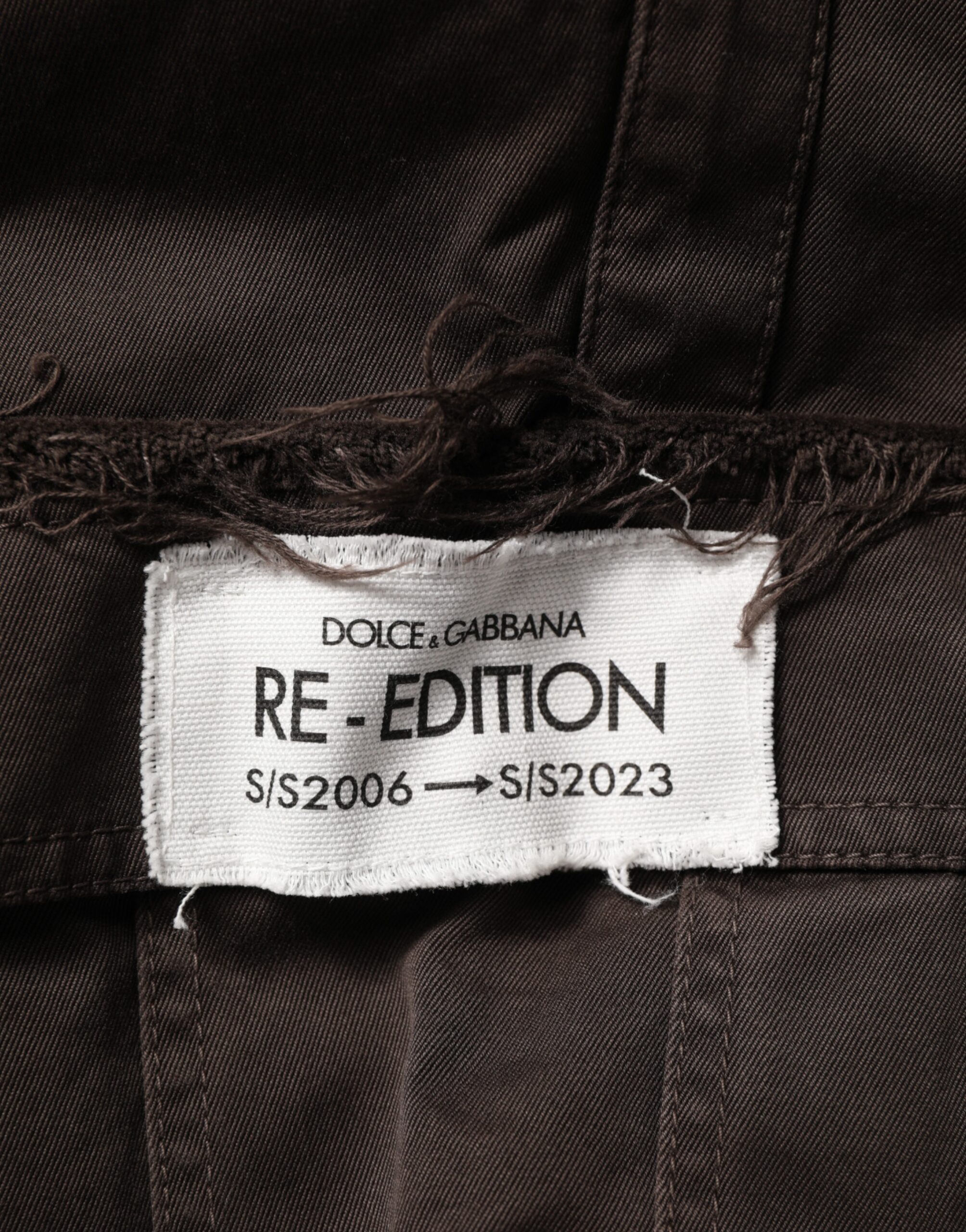 Dolce & Gabbana Brown Re- Edition Cotton Men Cargo Pants - Image 6
