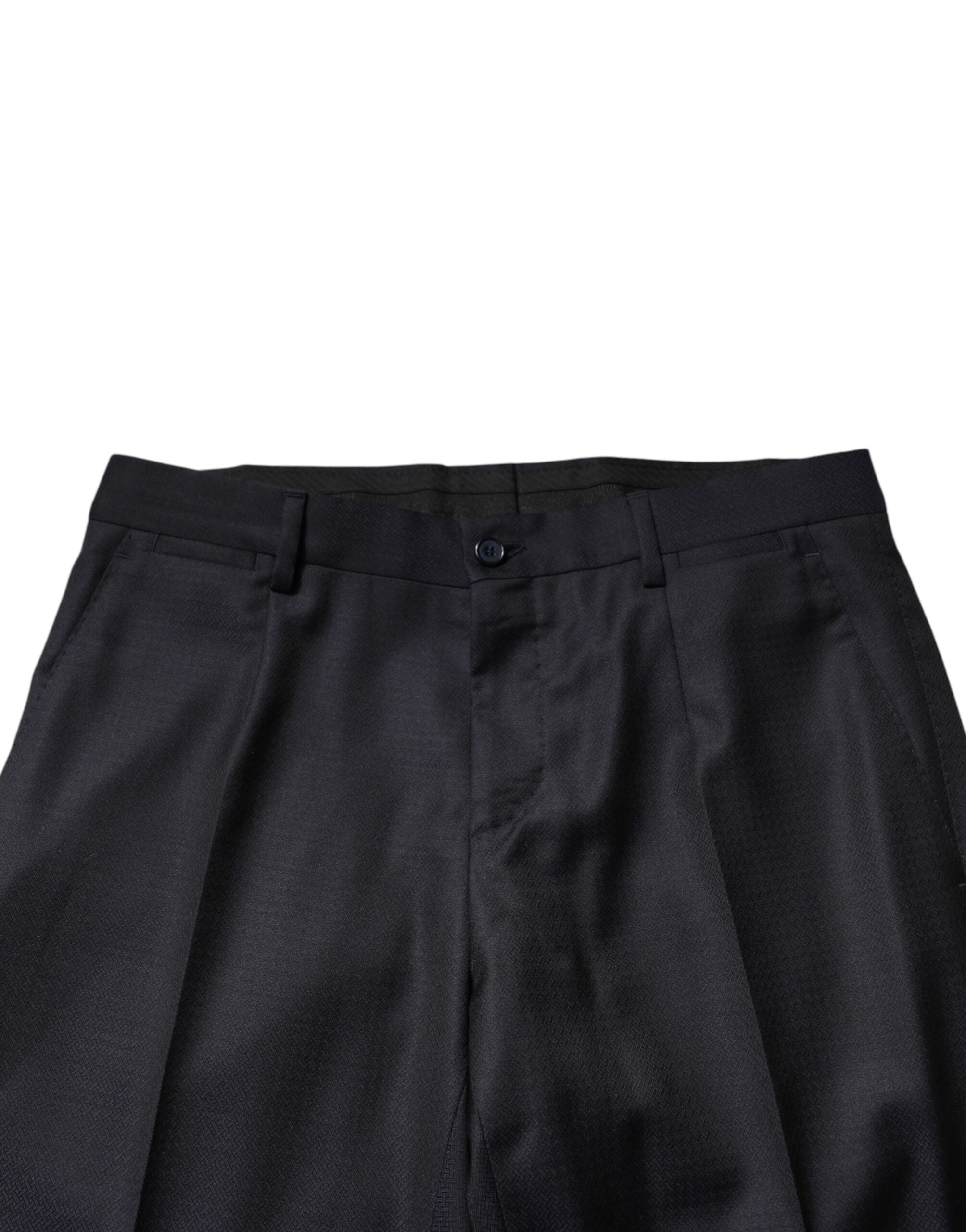 Dolce & Gabbana Dark Blue Wool Single Breasted Men 2 Piece Suit - Image 6