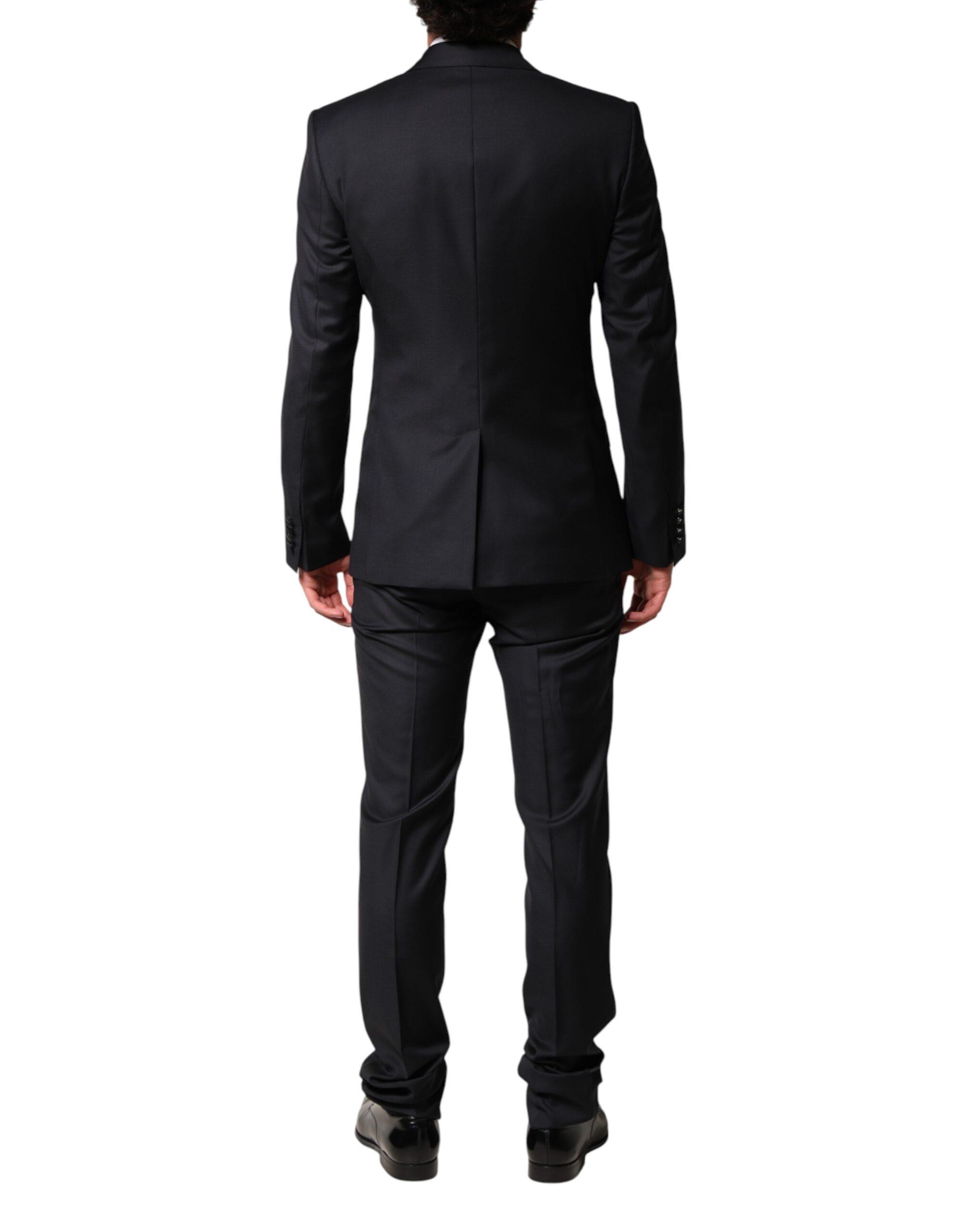 Dolce & Gabbana Blue Wool Single Breasted 3 Piece Men Suit - Image 6