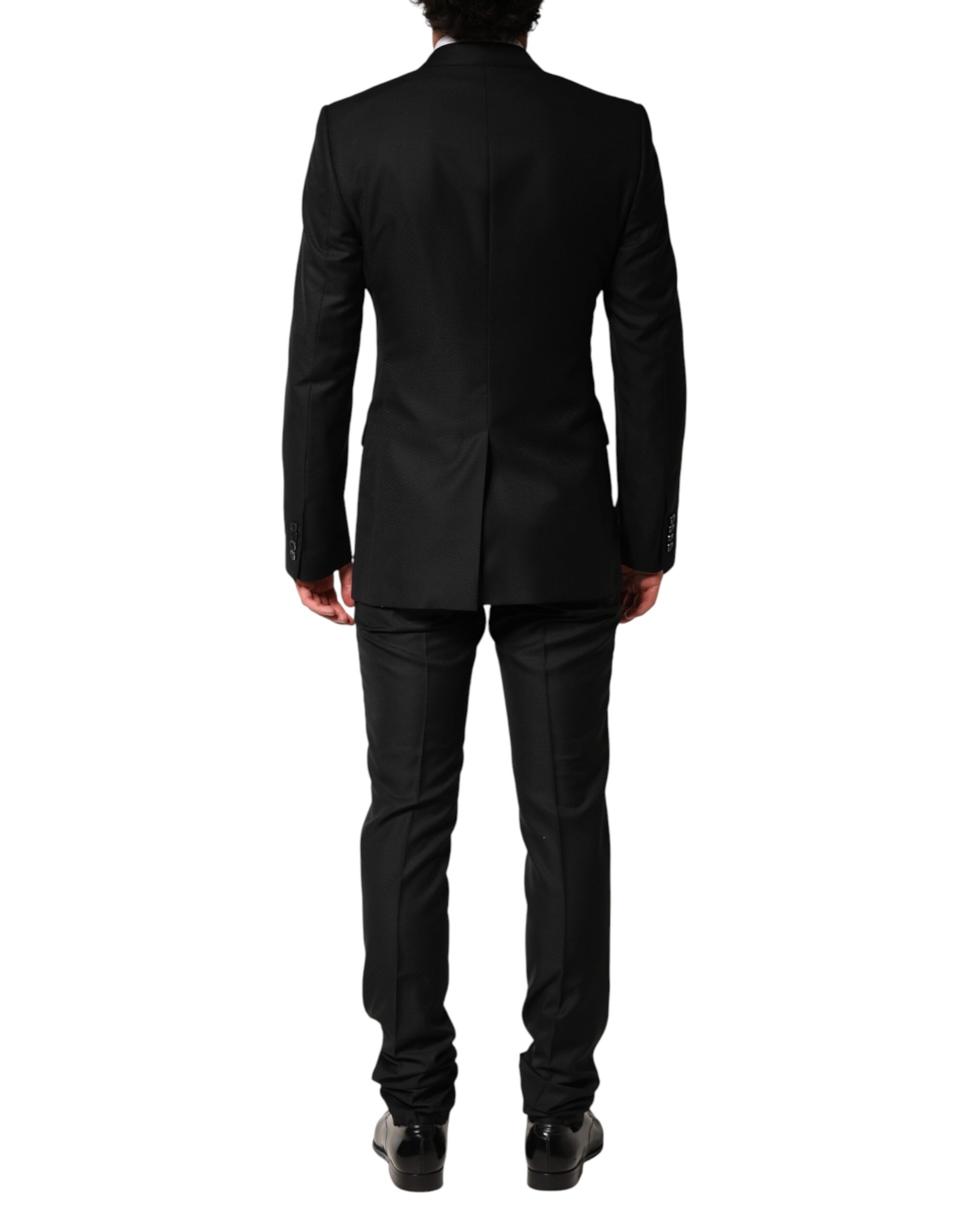 Dolce & Gabbana Black Embellished Single Breasted 2 Pc Suit - Image 4
