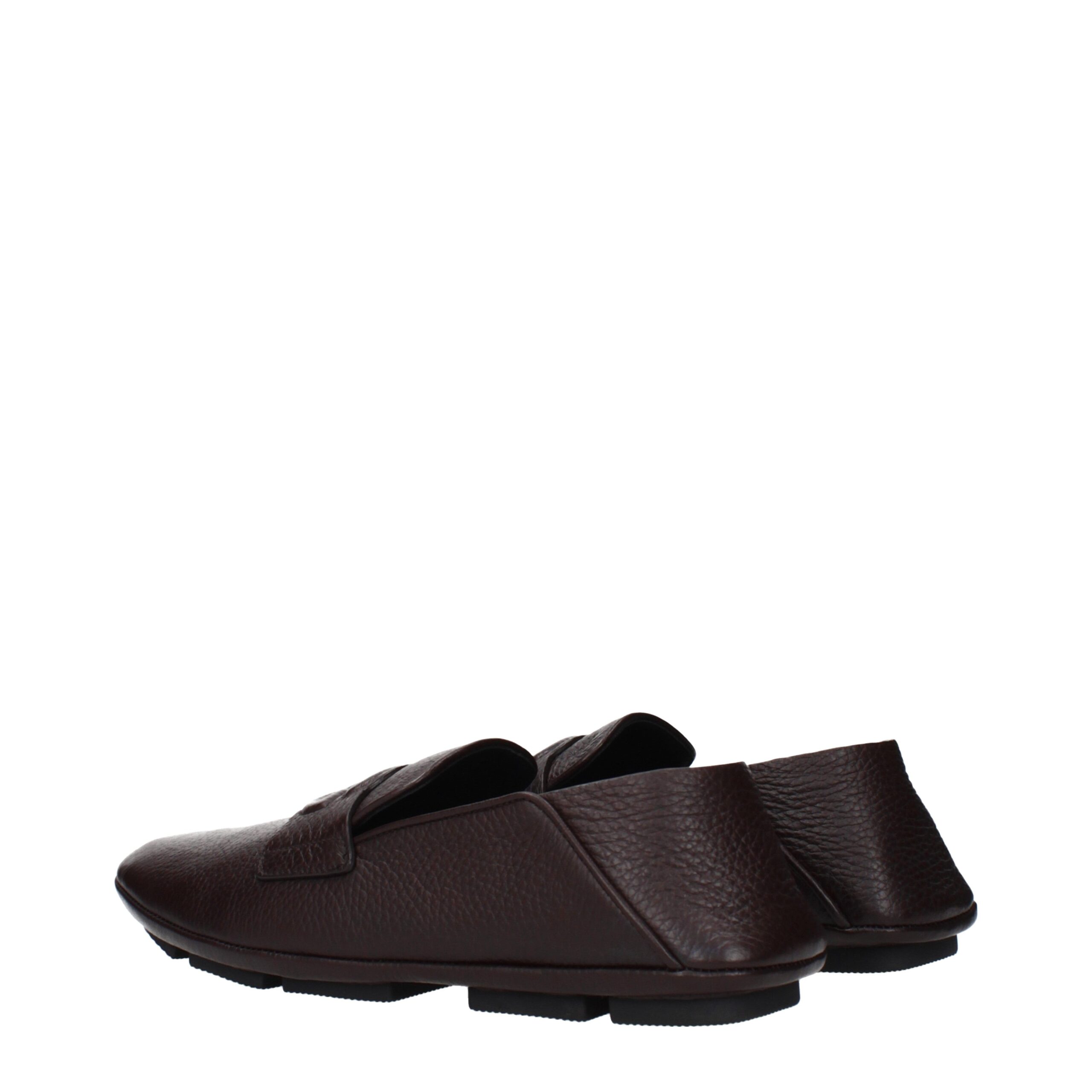 Dolce & Gabbana Brown Leather Slip-On Loafers - Image 4