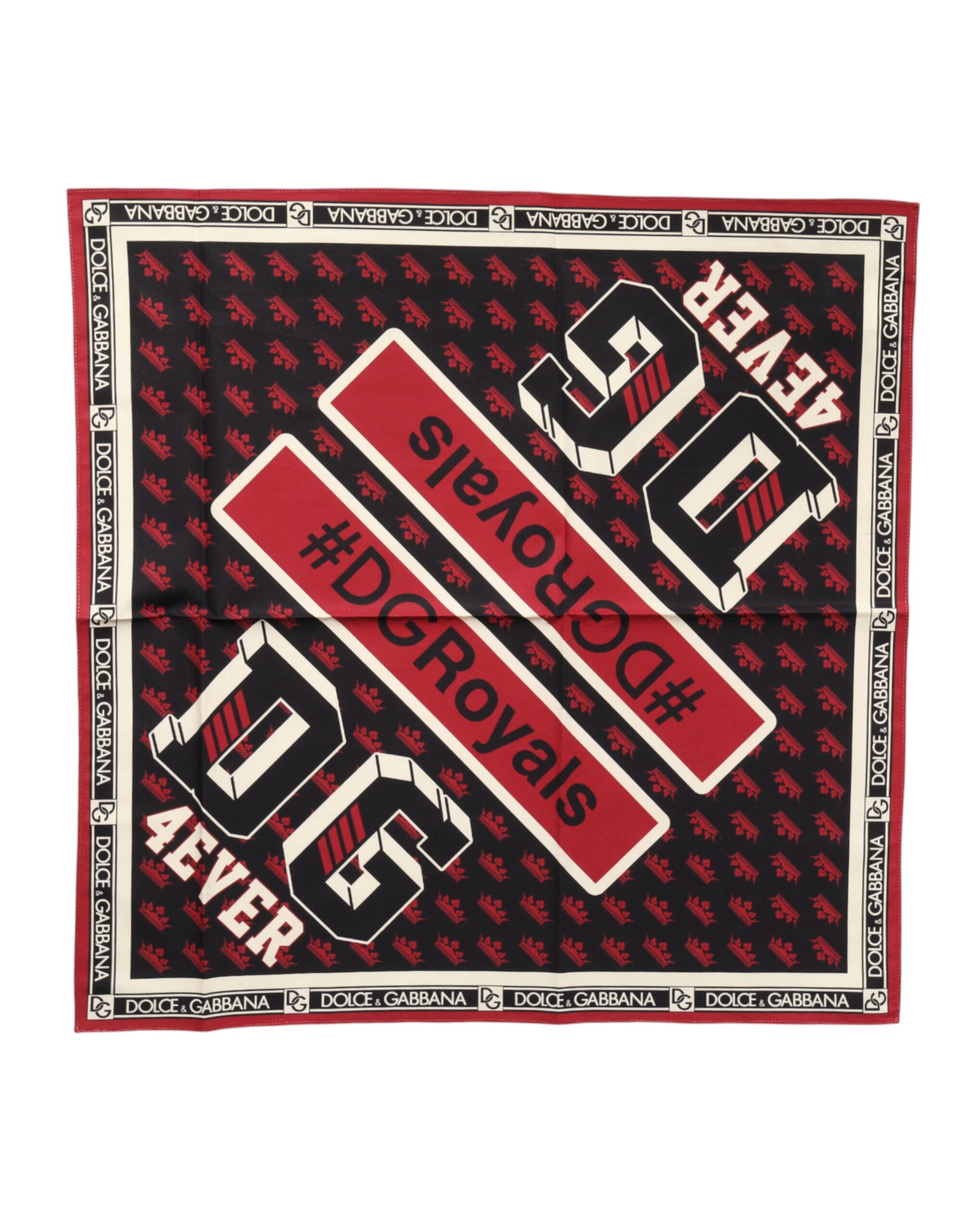 Dolce & Gabbana Multicolor #DGRoyals Square Foulard 50cm x 49.5cm Scarf - Image 2