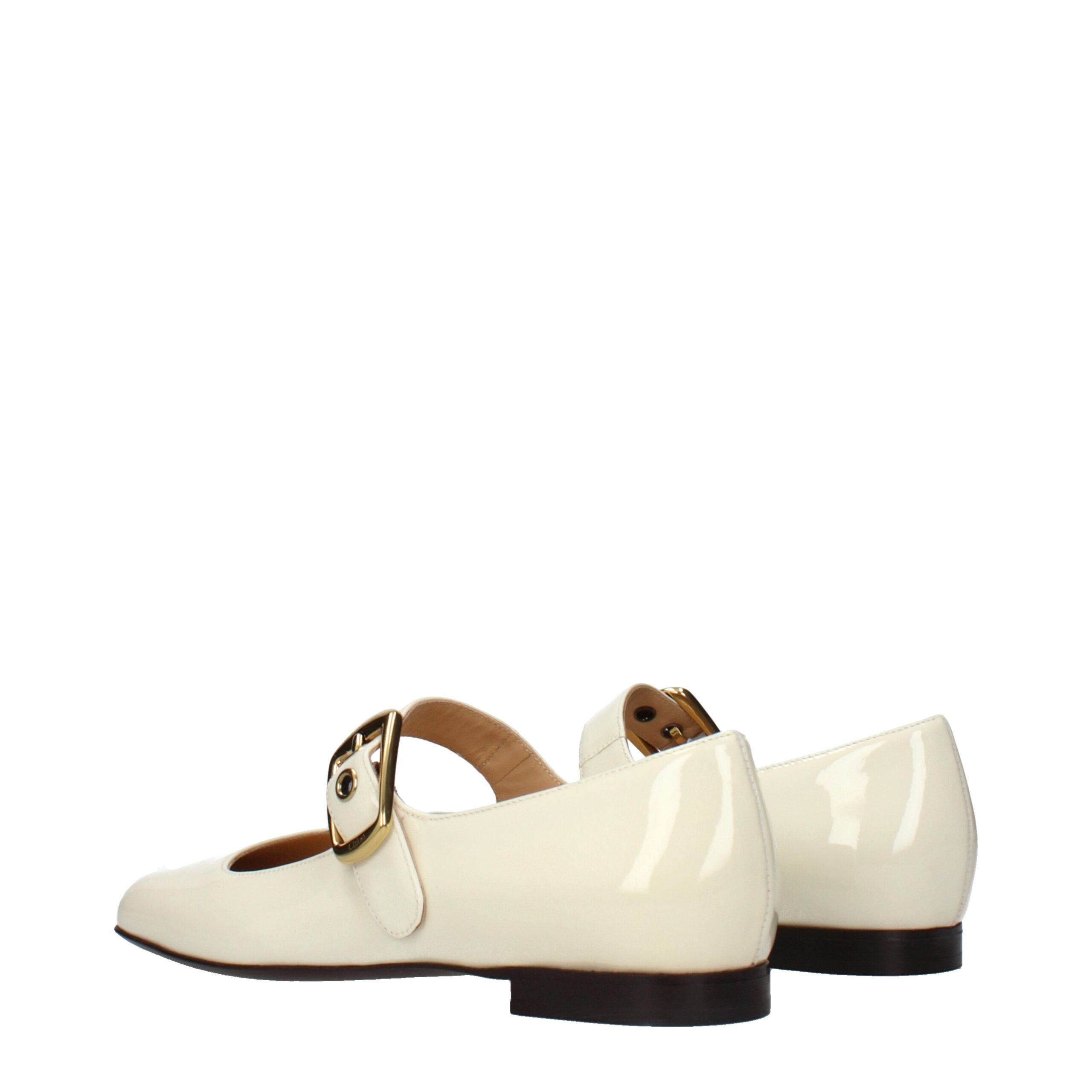 ChloƩ Beige Leather Ballet Flats - Image 4