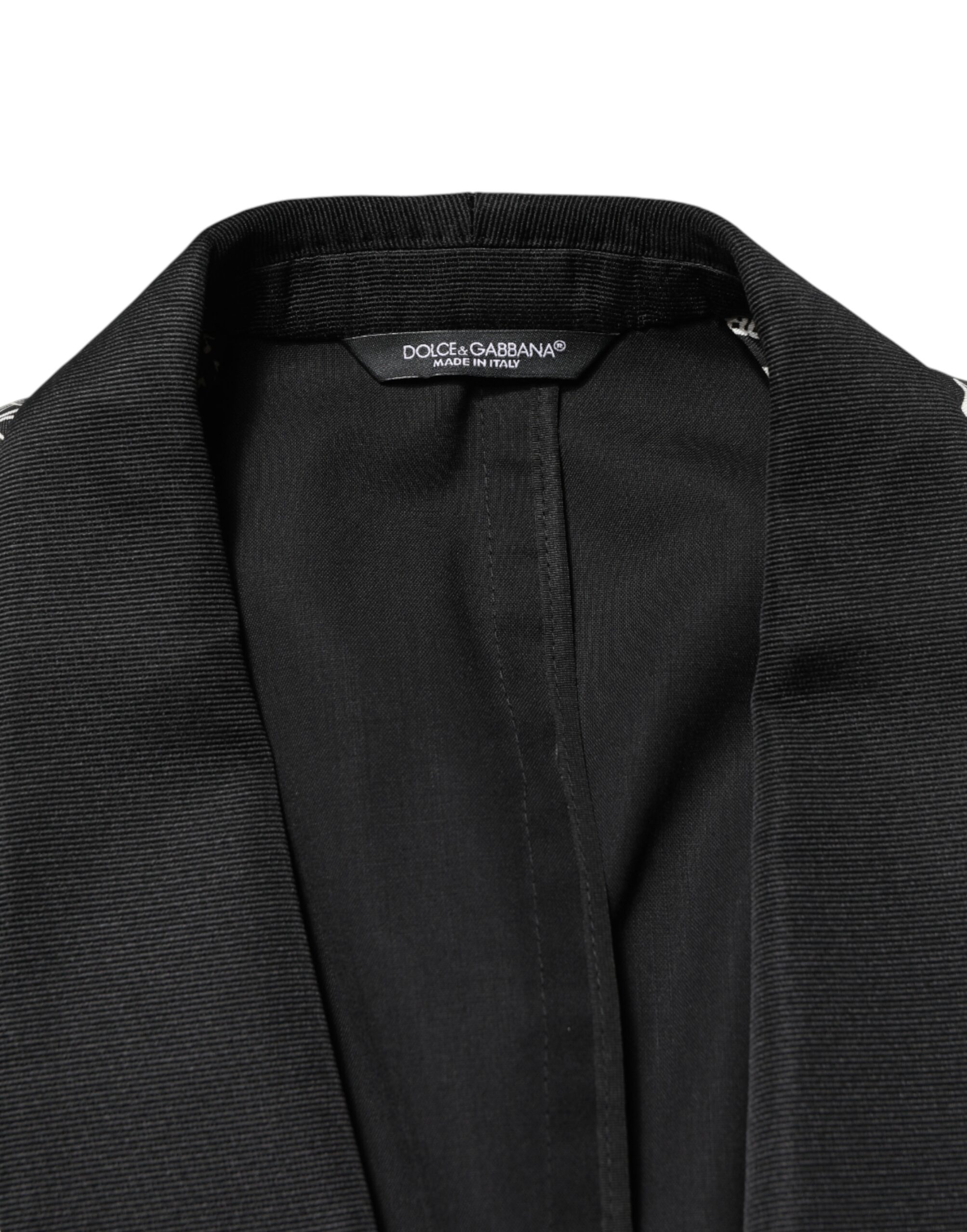 Dolce & Gabbana Black Jazz Club Silk Single Breasted Blazer - Image 6
