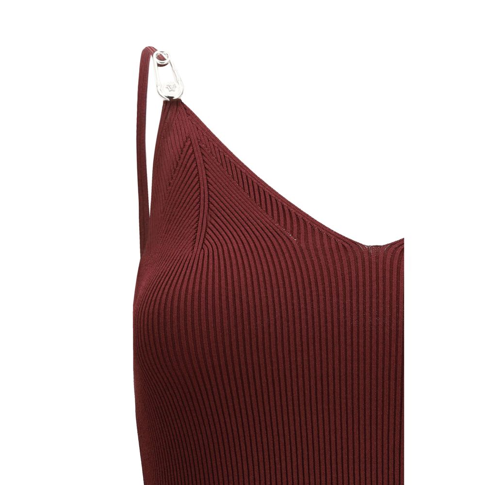 Versace Bordeaux Viscose Casual Dress - Image 3
