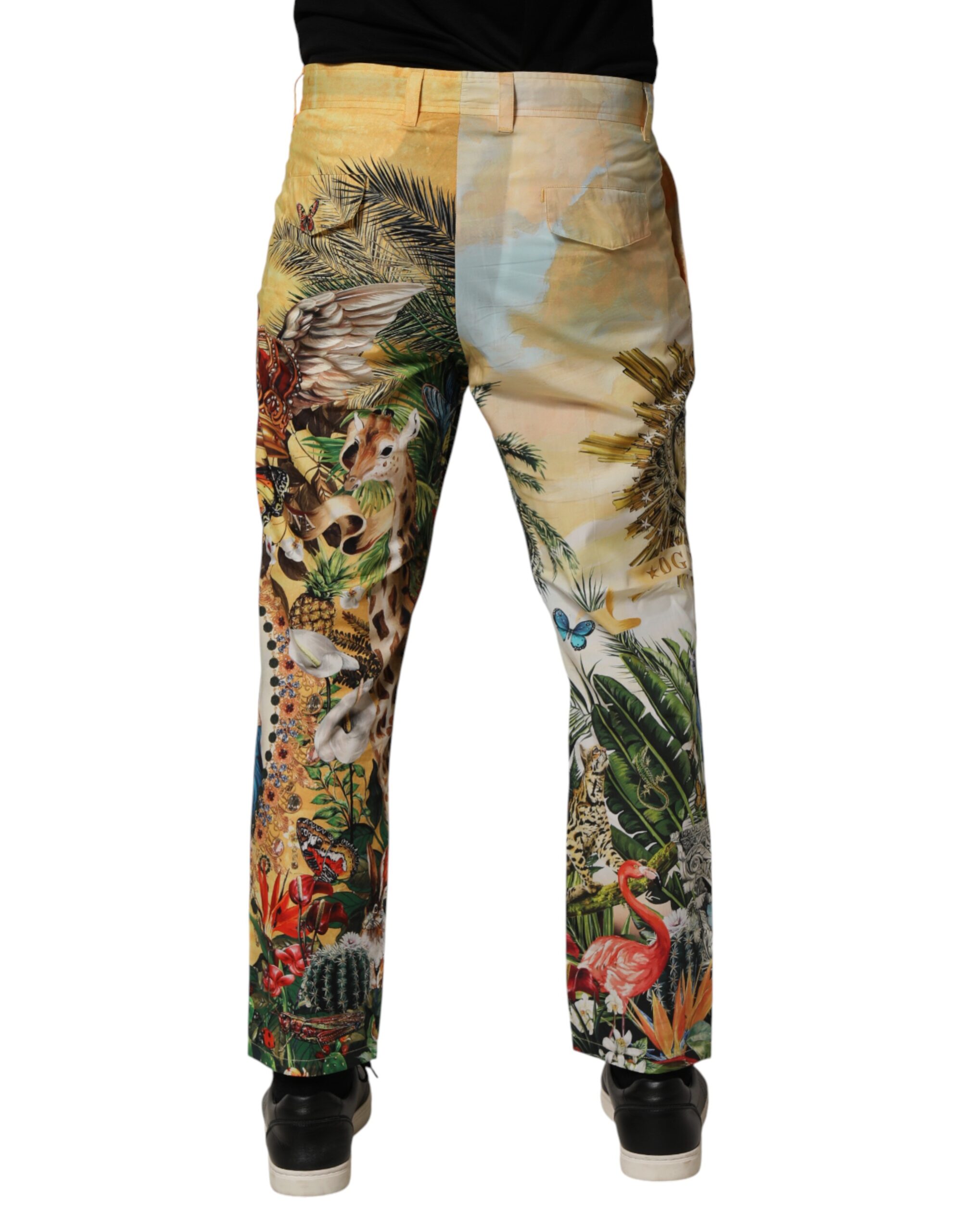 Dolce & Gabbana Multicolor Tropical King Lounge Trouser Pants - Image 4