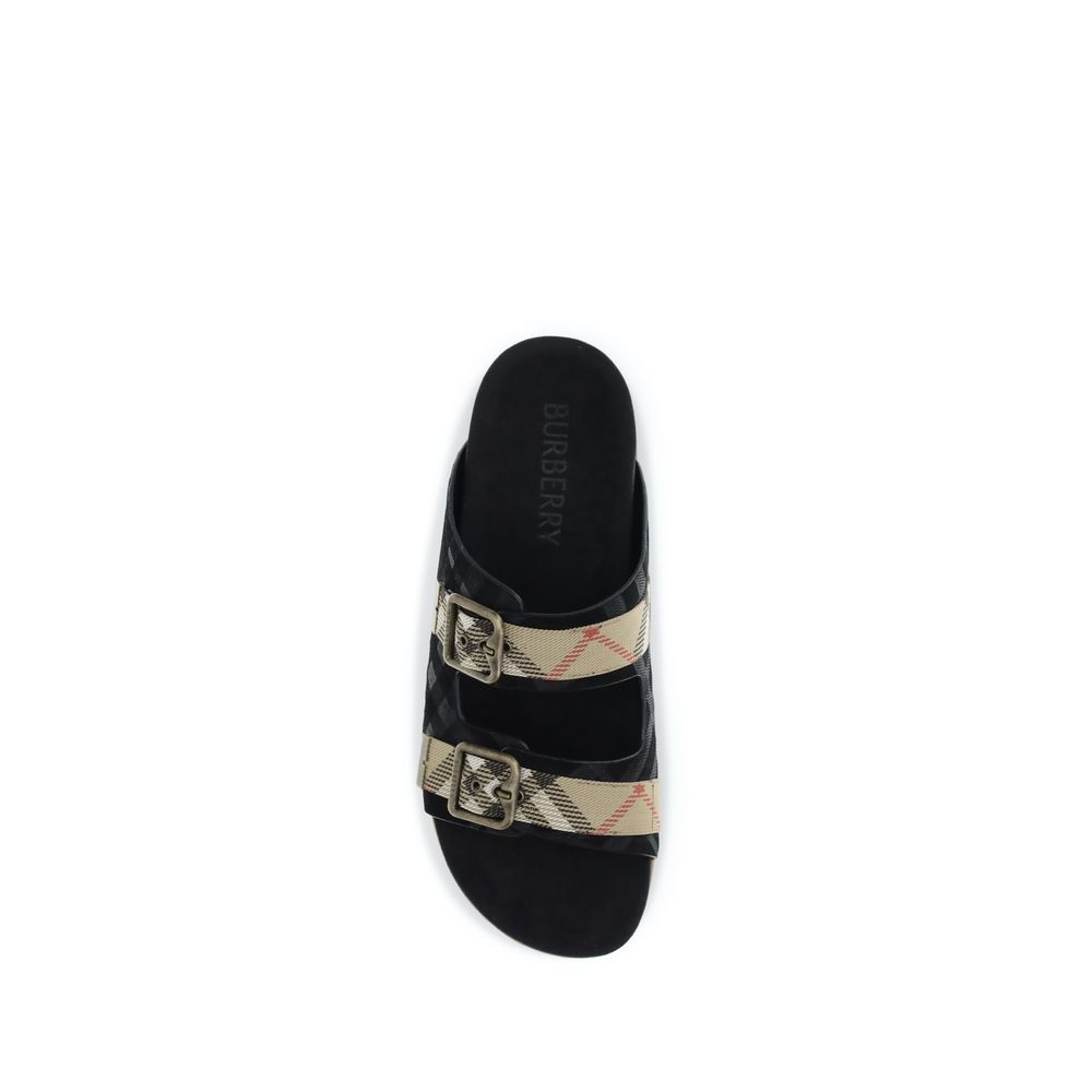 Burberry Multicolor Rubber Flat Sandals - Image 4