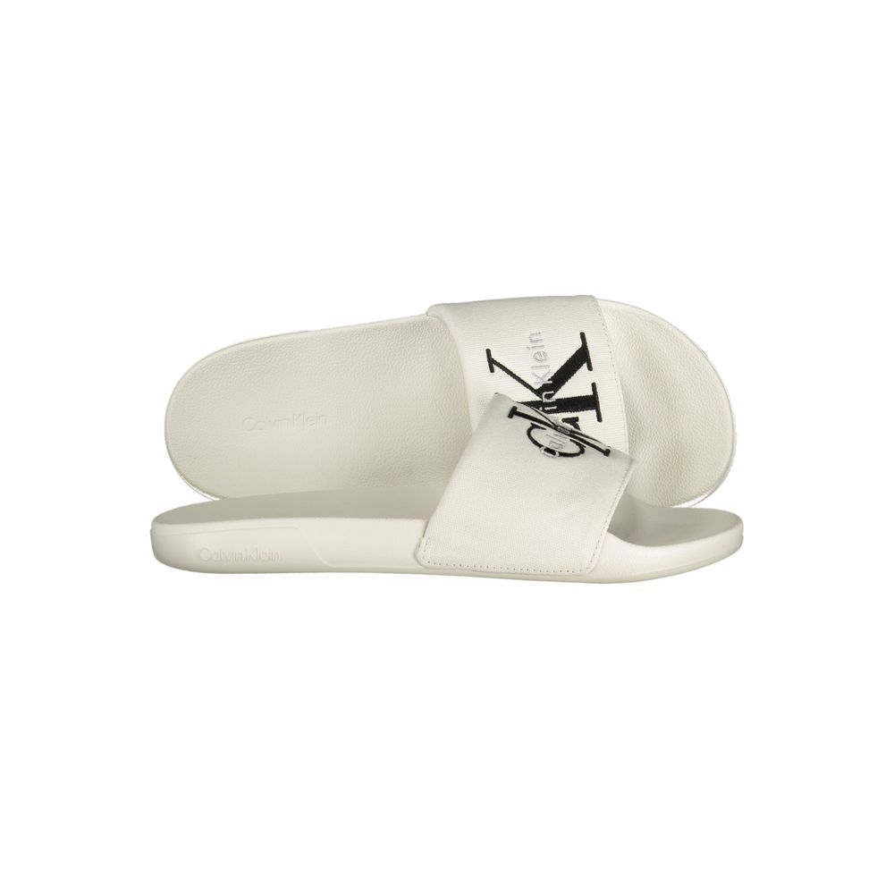 Calvin Klein White Polyurethane Men Slipper - Image 3