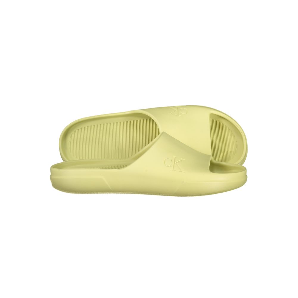 Calvin Klein Yellow Polyurethane Men Slipper - Image 2