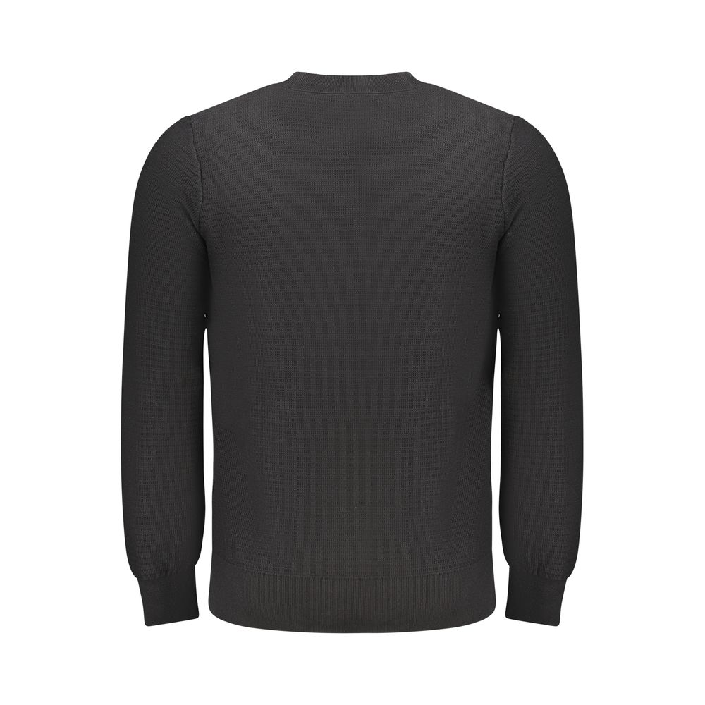 Hugo Boss Black Cotton Men Sweater - Image 2