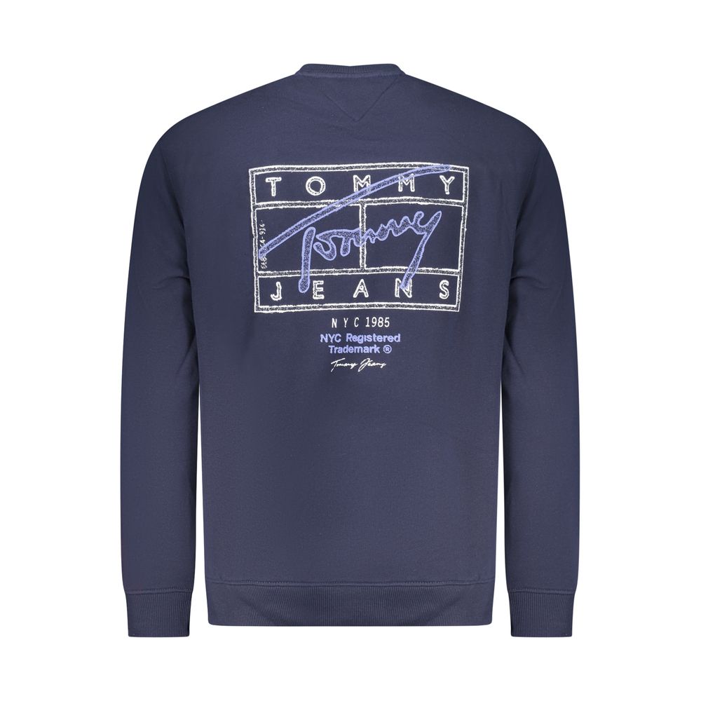 Tommy Hilfiger Blue Cotton Men Sweatshirt - Image 2