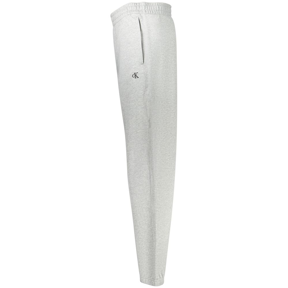 Calvin Klein Grigio Cotton Men Sport Trouser - Image 3