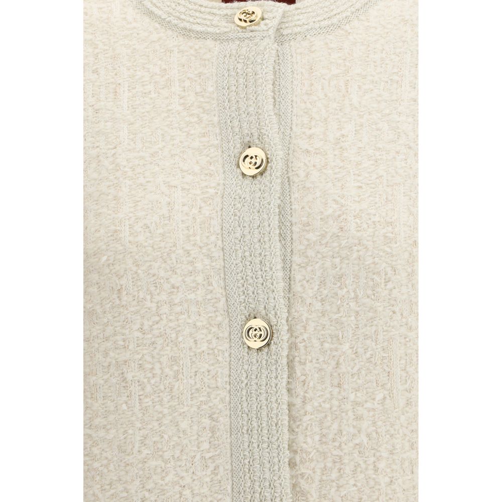 Gucci Beige Wool Cardigan - Image 3