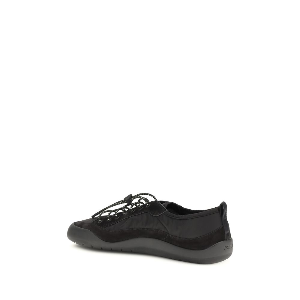 Prada Black Fabric Athletic Sneakers - Image 3