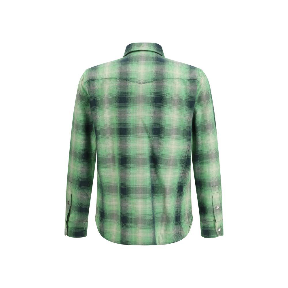 Tom Ford Bicolor Cotton Pattern Shirt - Image 2