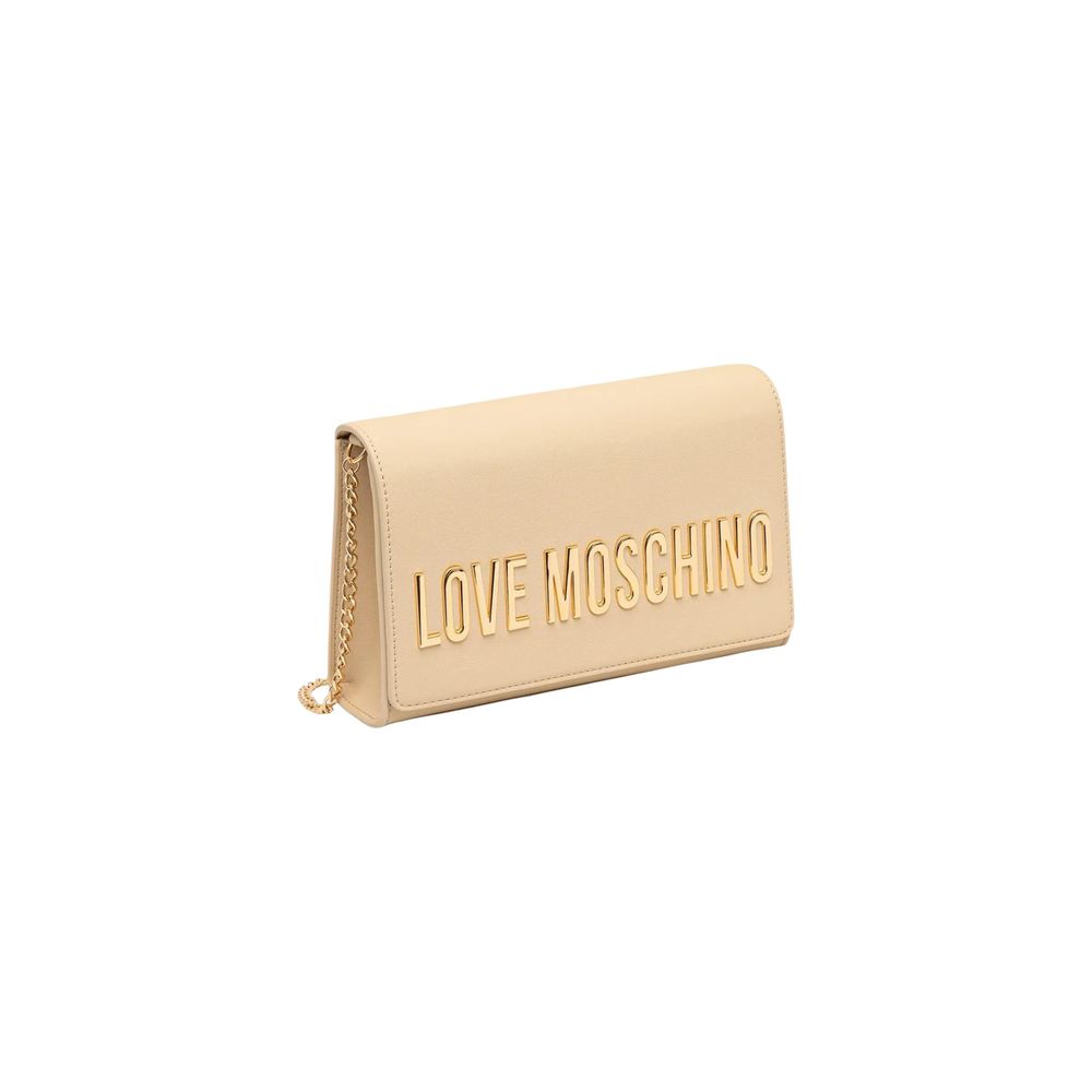 Love Moschino Beige Polyethylene Handbag - Image 2