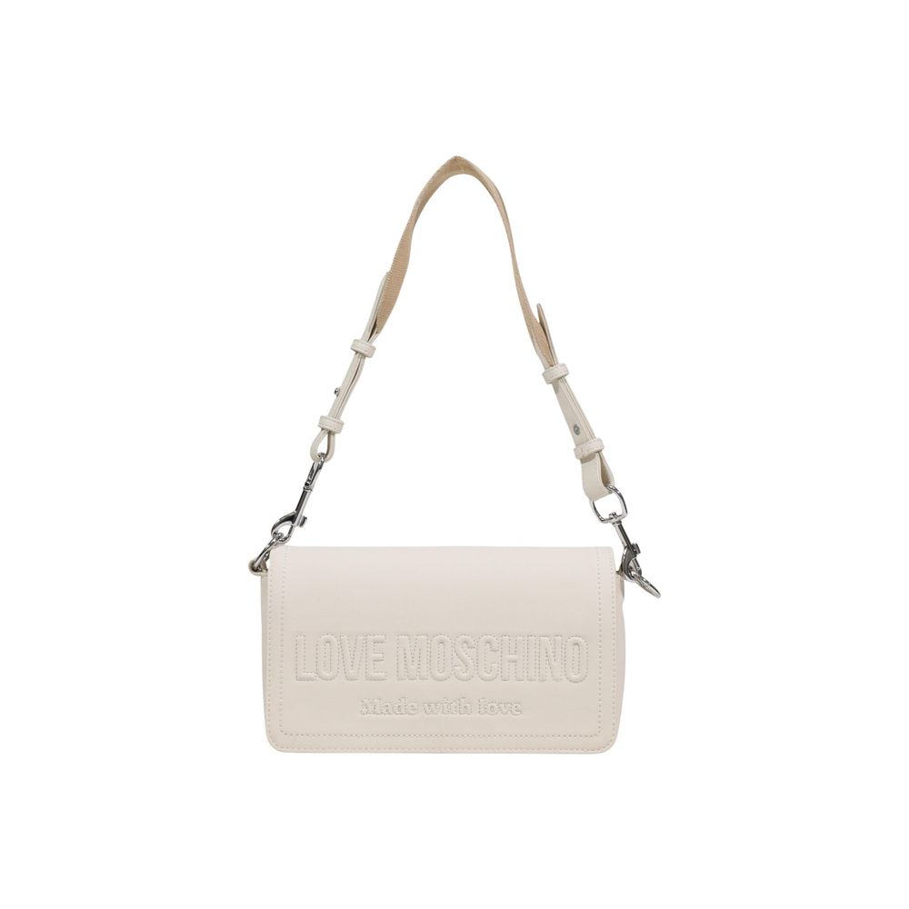 Love Moschino Beige Polyethylene Handbag - Image 5