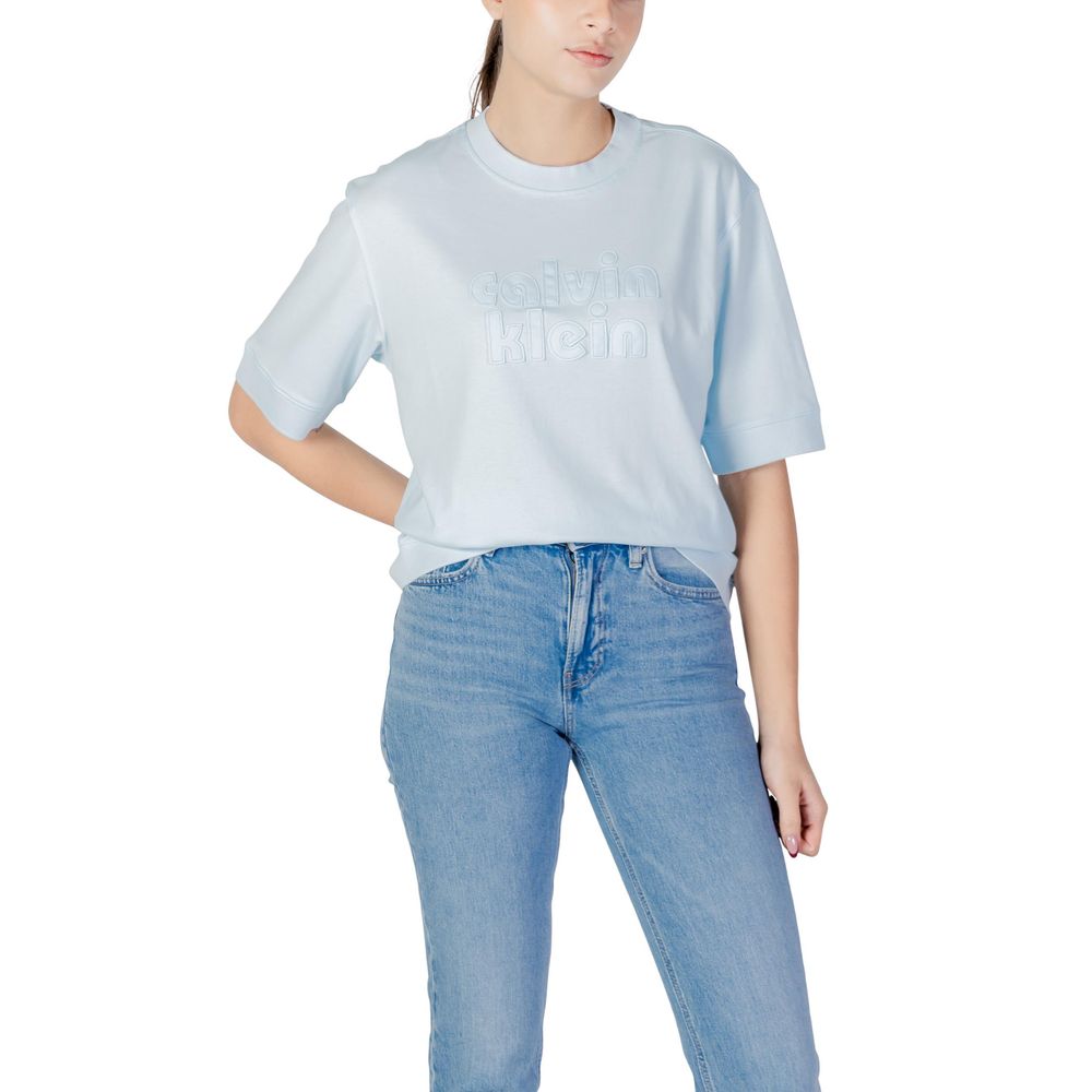 Calvin Klein Jeans Blue Cotton T-Shirt - Image 5