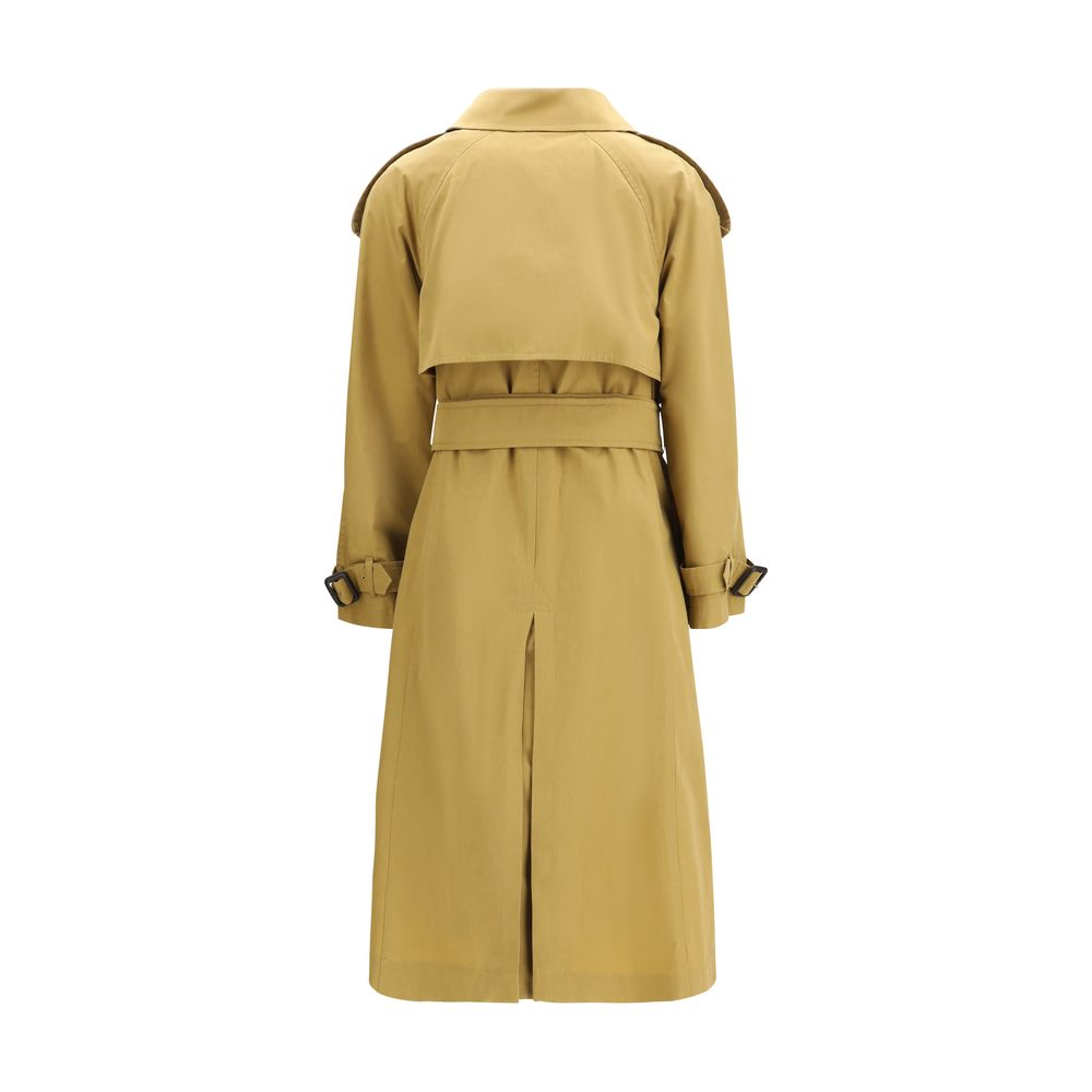 Burberry Beige Polyester Trench Coat - Image 2