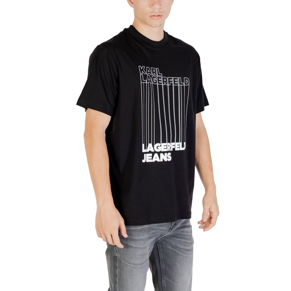 Karl Lagerfeld Black Organic Cotton T-Shirt - Image 3