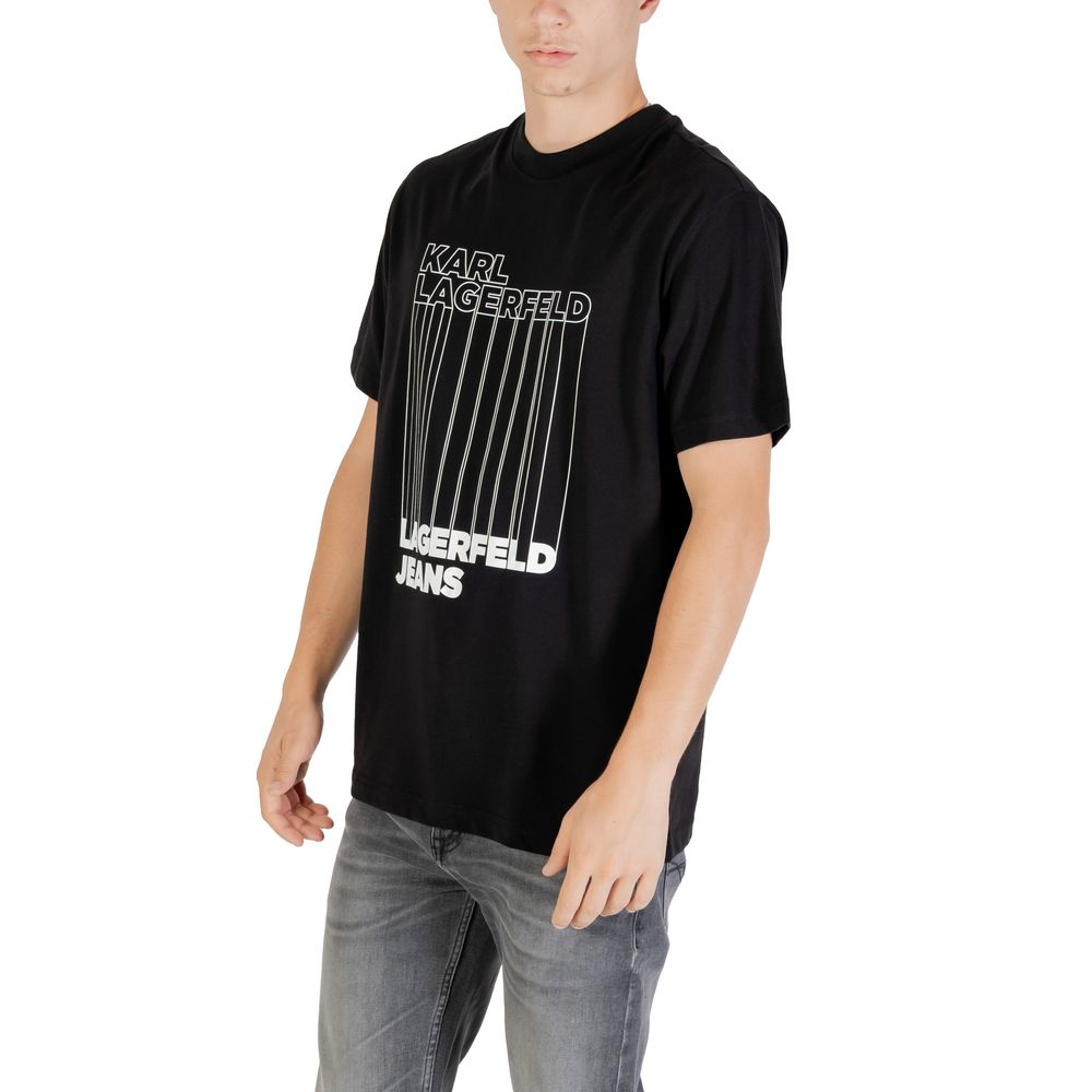 Karl Lagerfeld Black Organic Cotton T-Shirt - Image 4