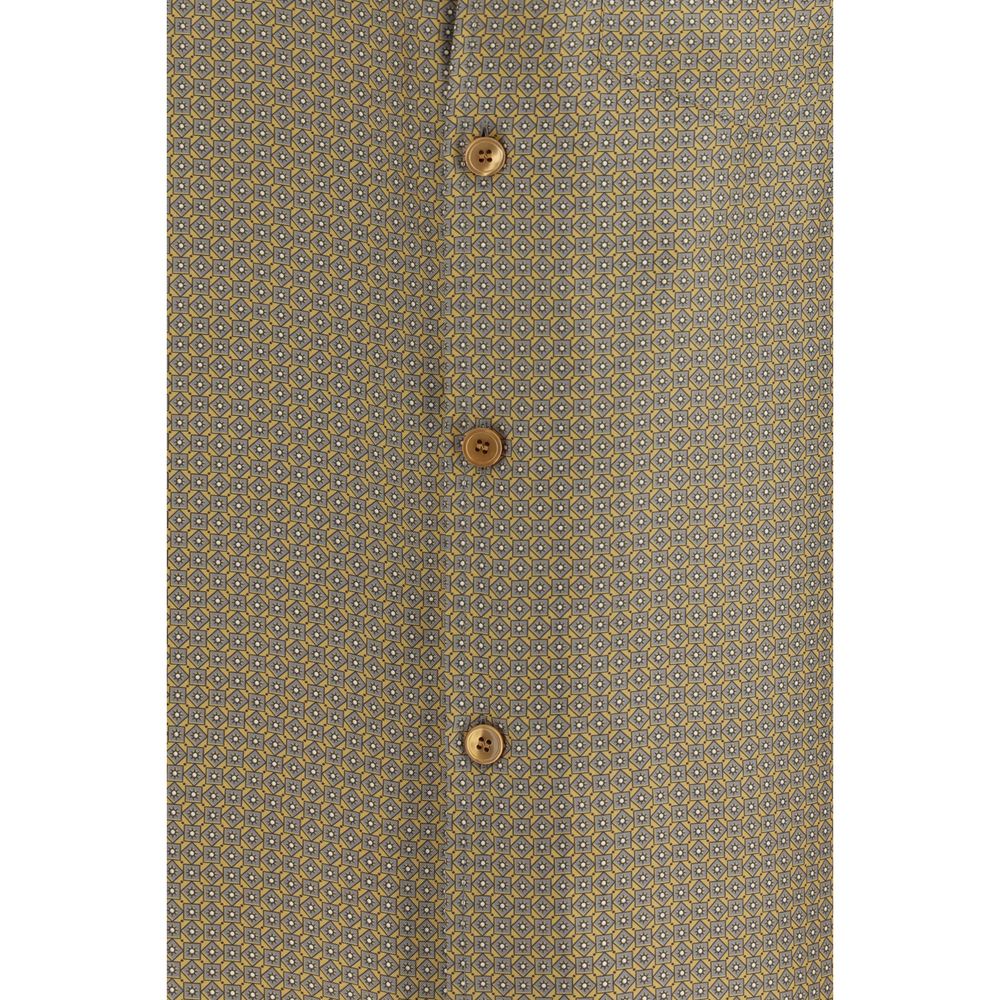 Saint Laurent Multicolor Silk Pattern Shirt - Image 3