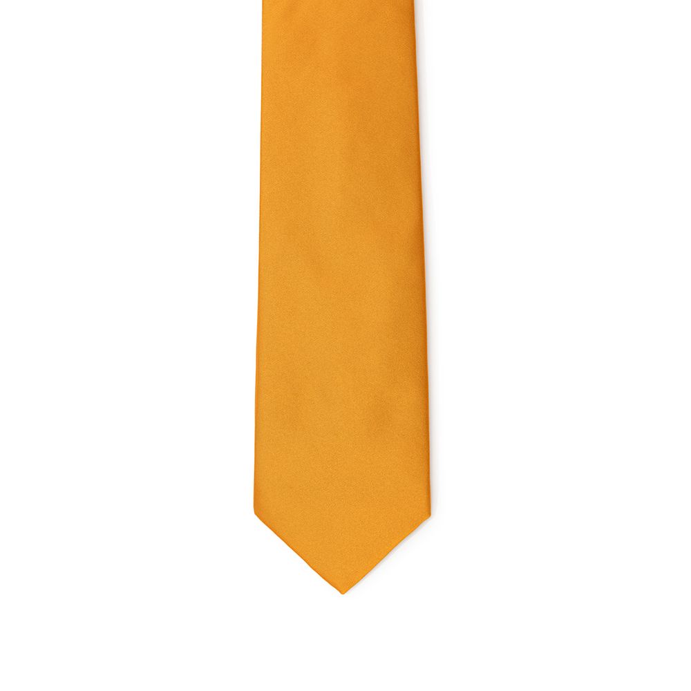 Dolce & Gabbana Orange Silk Tie - Image 3