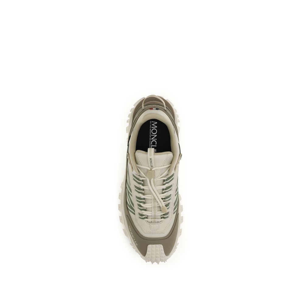Moncler Beige Polyamide Athletic Sneakers - Image 4