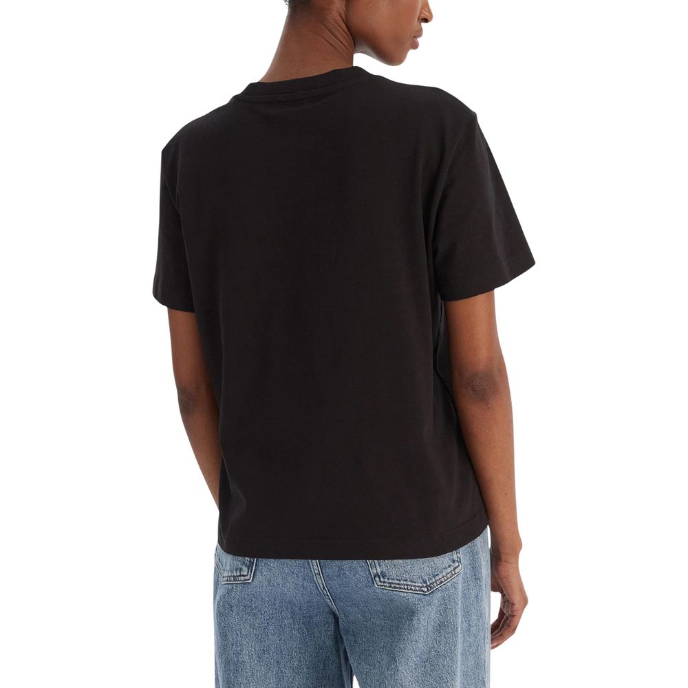 Calvin Klein Jeans Black Cotton T-Shirt - Image 3