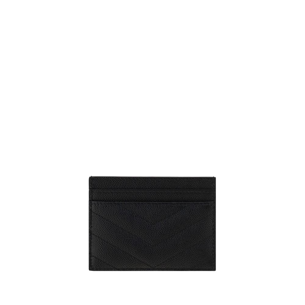 Saint Laurent Black Calf Leather Bos Taurus Wallet - Image 2