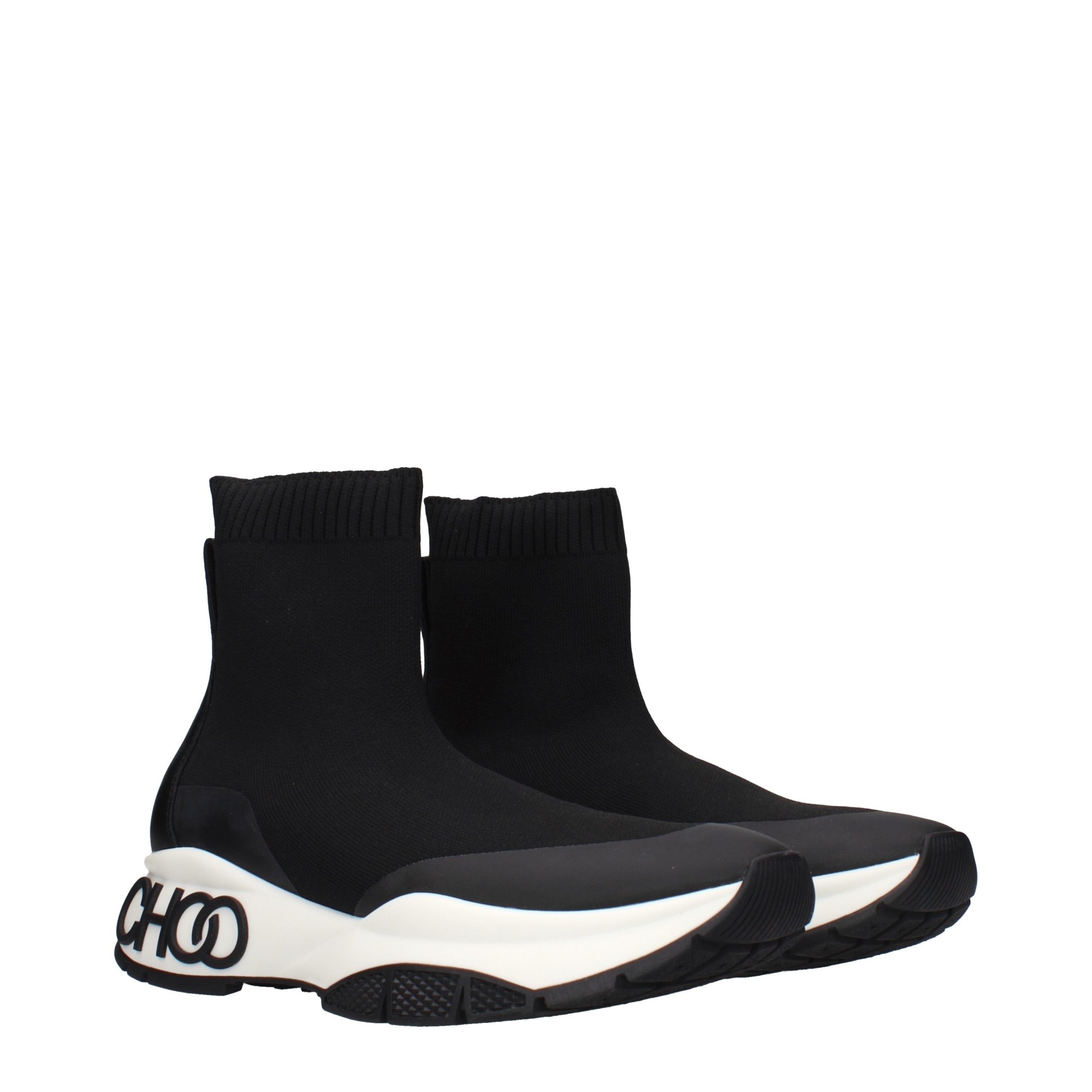 Jimmy Choo Black Fabric Ankle Boots - Image 2