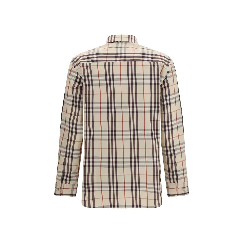 Burberry Beige Cotton Pattern Shirt - Image 2