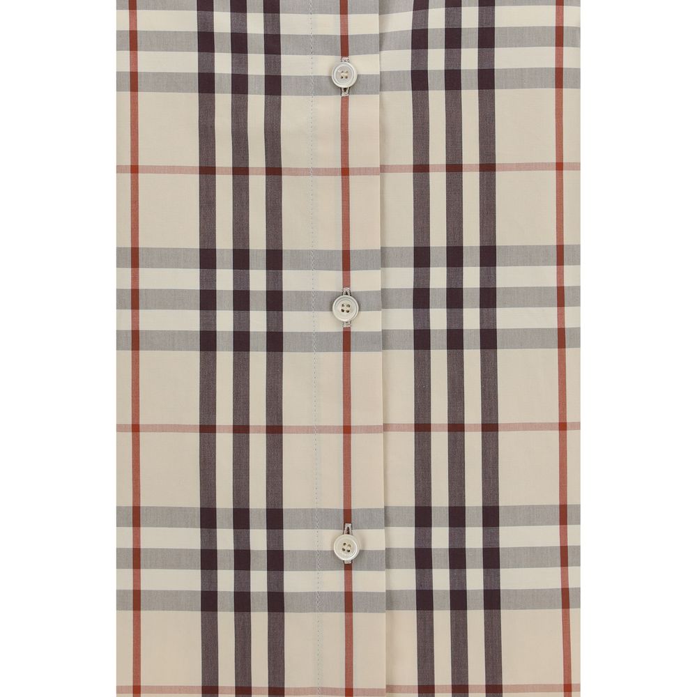 Burberry Beige Cotton Pattern Shirt - Image 3