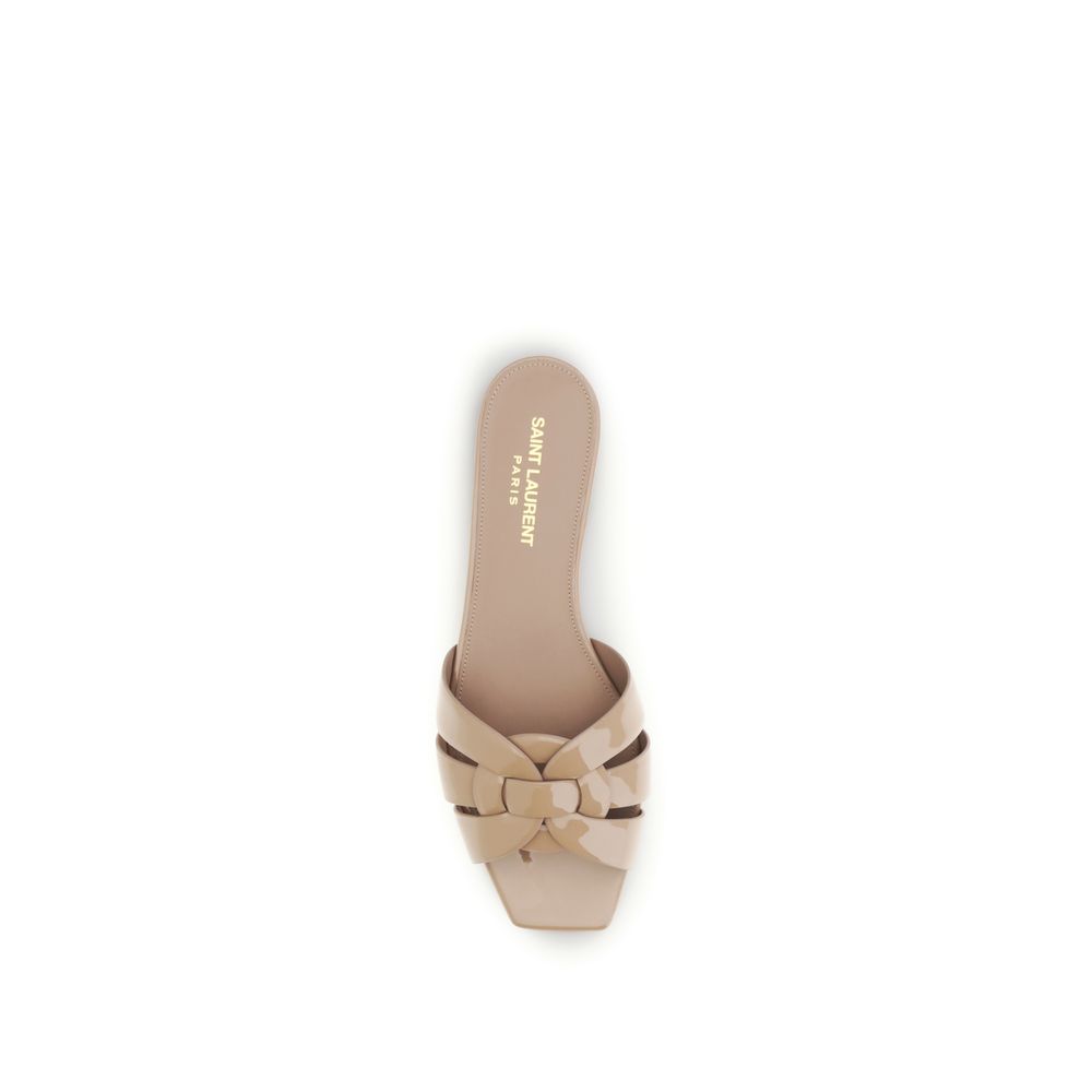 Saint Laurent Multicolor Calf Leather Bos Taurus Flat Sandals - Image 4