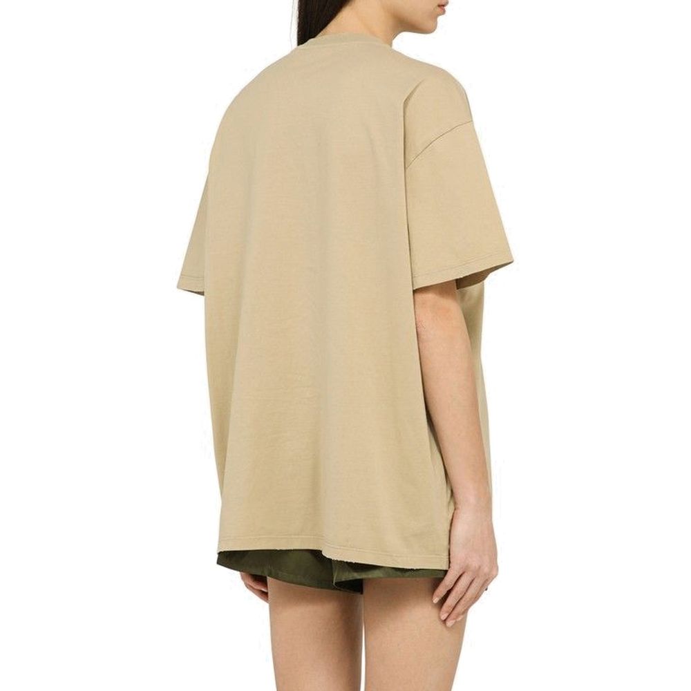 Prada Beige Cotton T-Shirt - Image 3