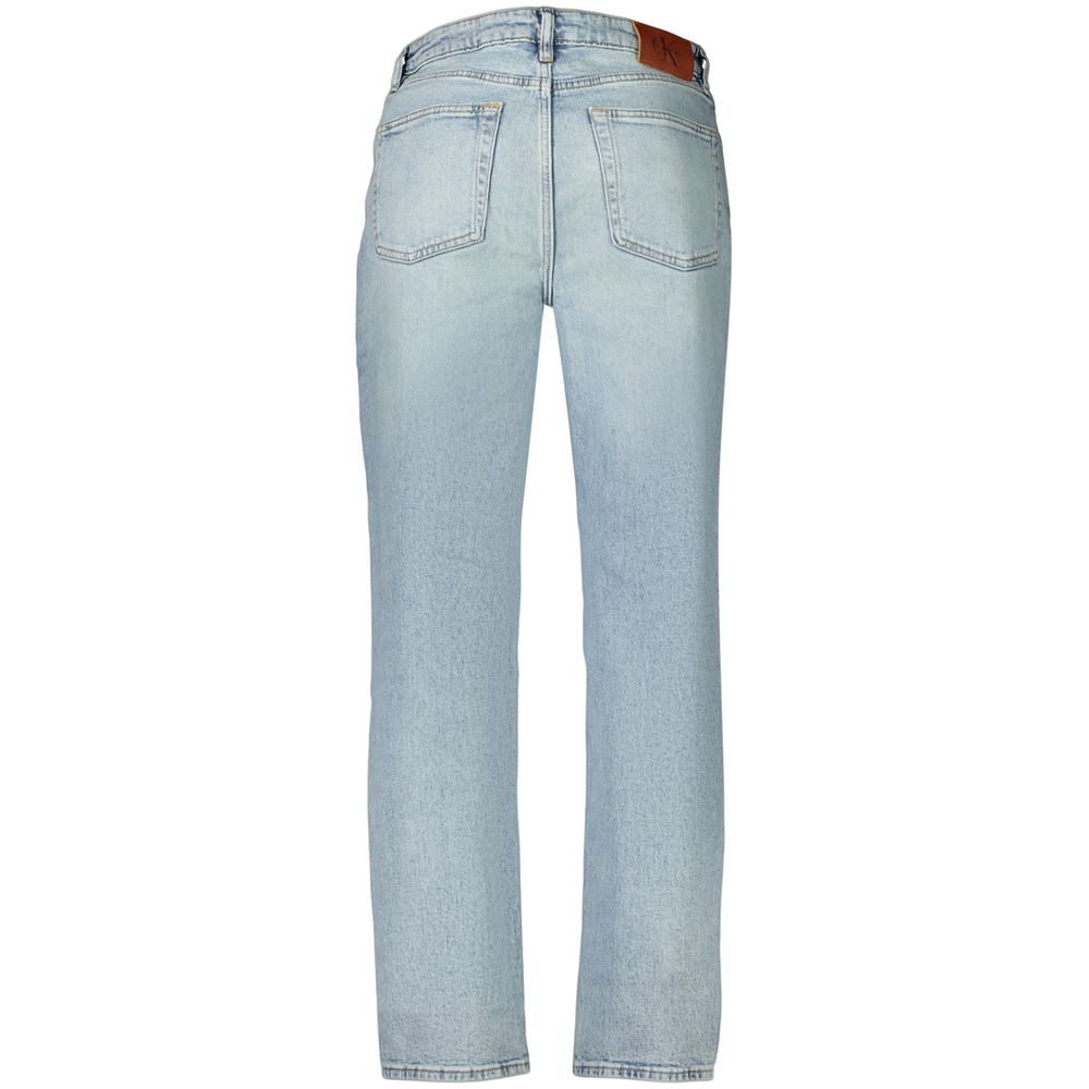 Calvin Klein Azzurro Cotton Women's Jeans - Image 2